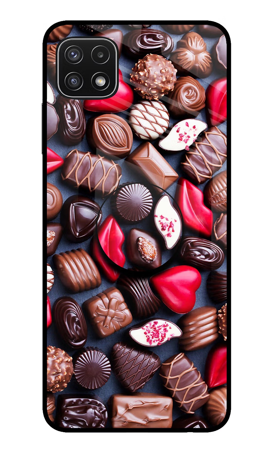 Chocolates Samsung A22 5G Glass Case - Chocolates Samsung A22 5G Glass Case Chocolates Samsung A22 5G Glass Case