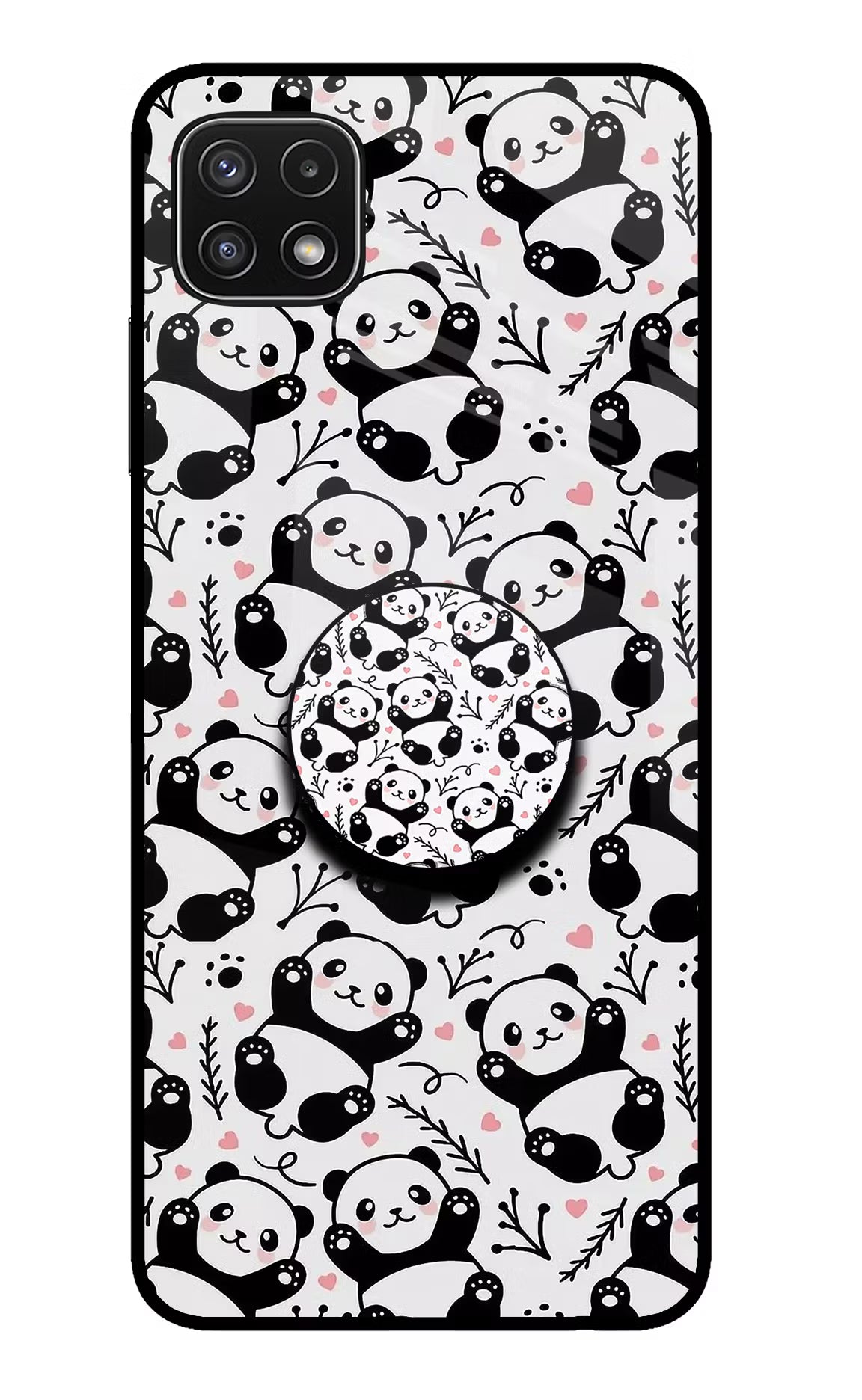 Cute Panda Samsung A22 5G Glass Case - Cute Panda Samsung A22 5G Glass Case Cute Panda Samsung A22 5G Glass Case