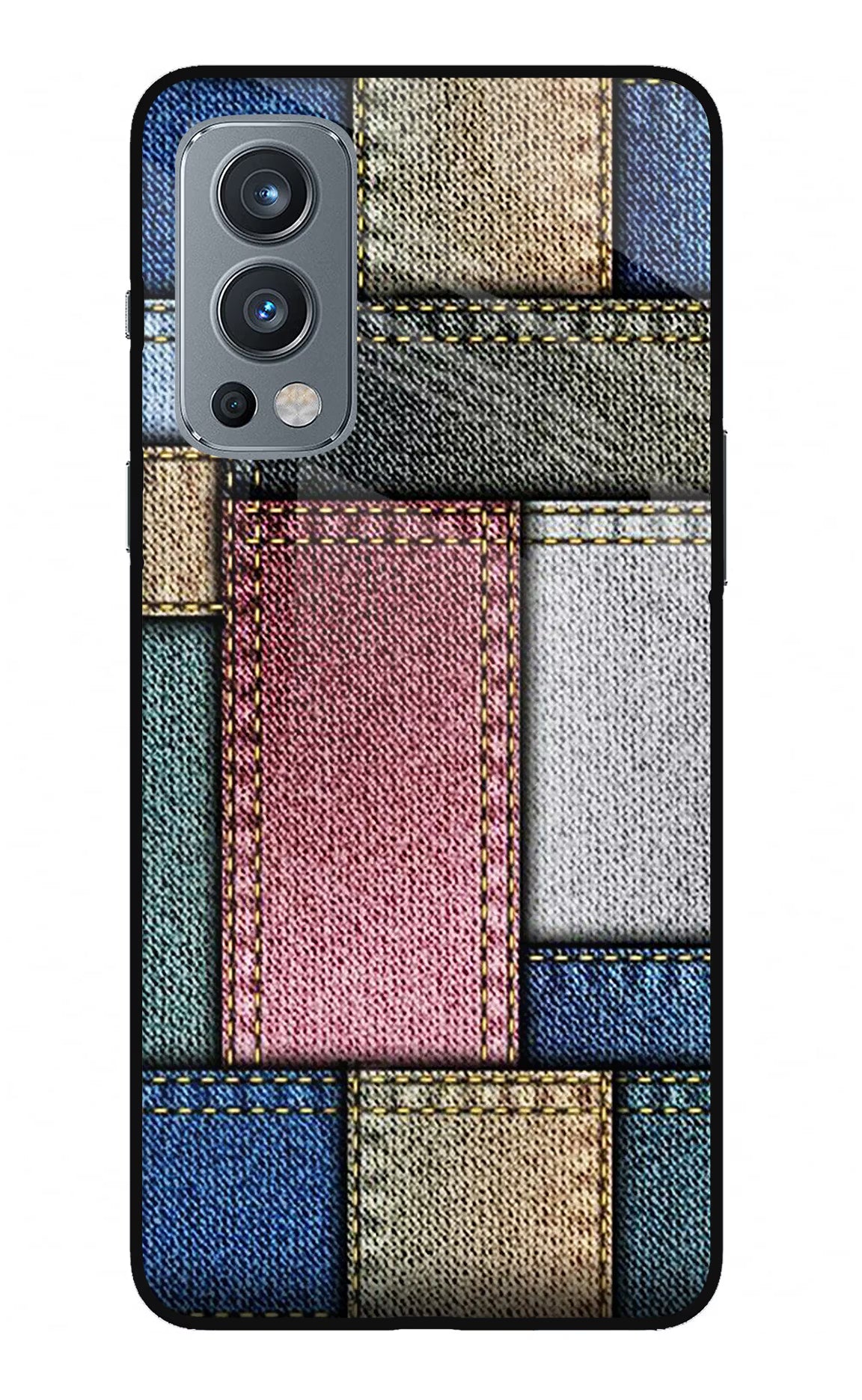 Multicolor Jeans OnePlus Nord 2 5G Glass Case - Multicolor Jeans OnePlus Nord 2 5G Glass Case Multicolor Jeans OnePlus Nord 2 5G Glass Case