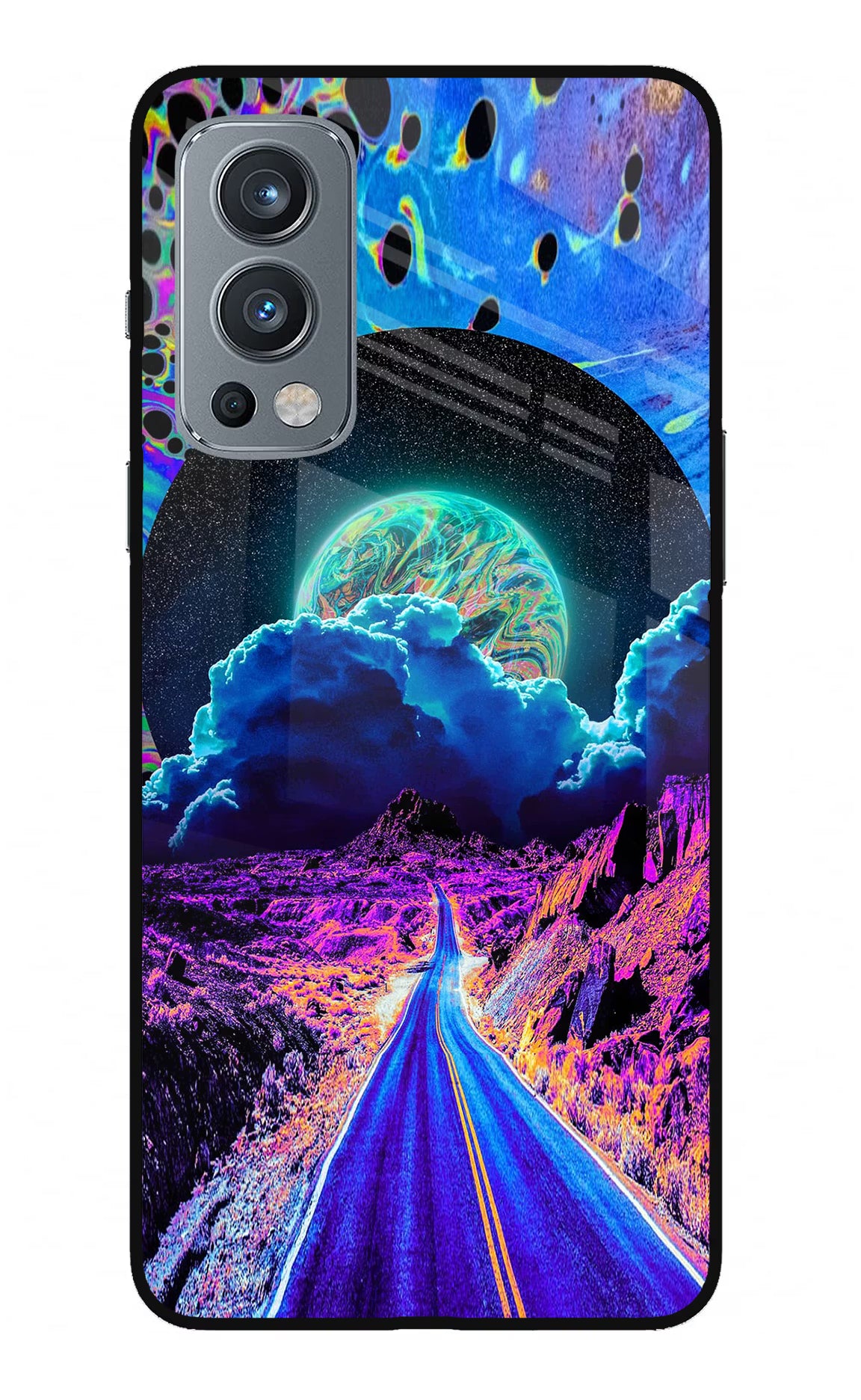 Psychedelic Painting OnePlus Nord 2 5G Glass Case - Psychedelic Painting OnePlus Nord 2 5G Glass Case Psychedelic Painting OnePlus Nord 2 5G Glass Case