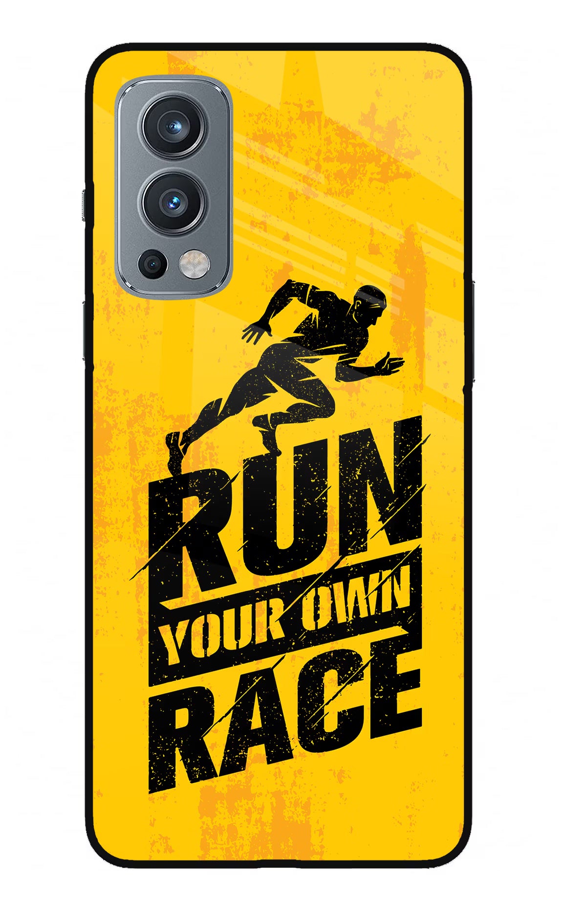 Run Your Own Race OnePlus Nord 2 5G Glass Case - Run Your Own Race OnePlus Nord 2 5G Glass Case Run Your Own Race OnePlus Nord 2 5G Glass Case