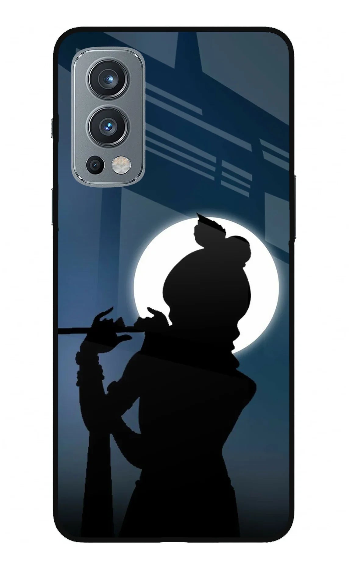 Shri Krishna Silhouette OnePlus Nord 2 5G Glass Case - Shri Krishna Silhouette OnePlus Nord 2 5G Glass Case Shri Krishna Silhouette OnePlus Nord 2 5G Glass Case
