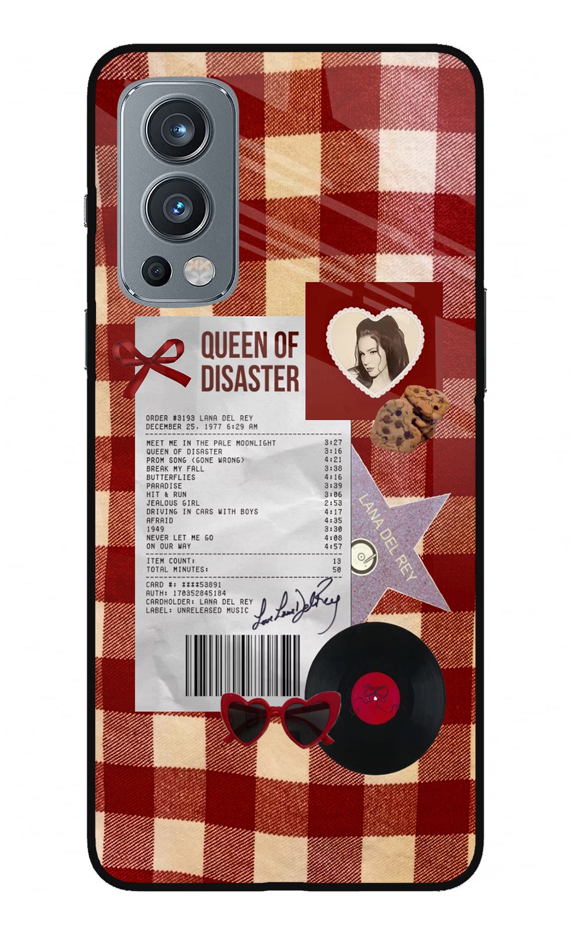 Queen of Disaster OnePlus Nord 2 5G Glass Case - Queen of Disaster OnePlus Nord 2 5G Glass Case Queen of Disaster OnePlus Nord 2 5G Glass Case