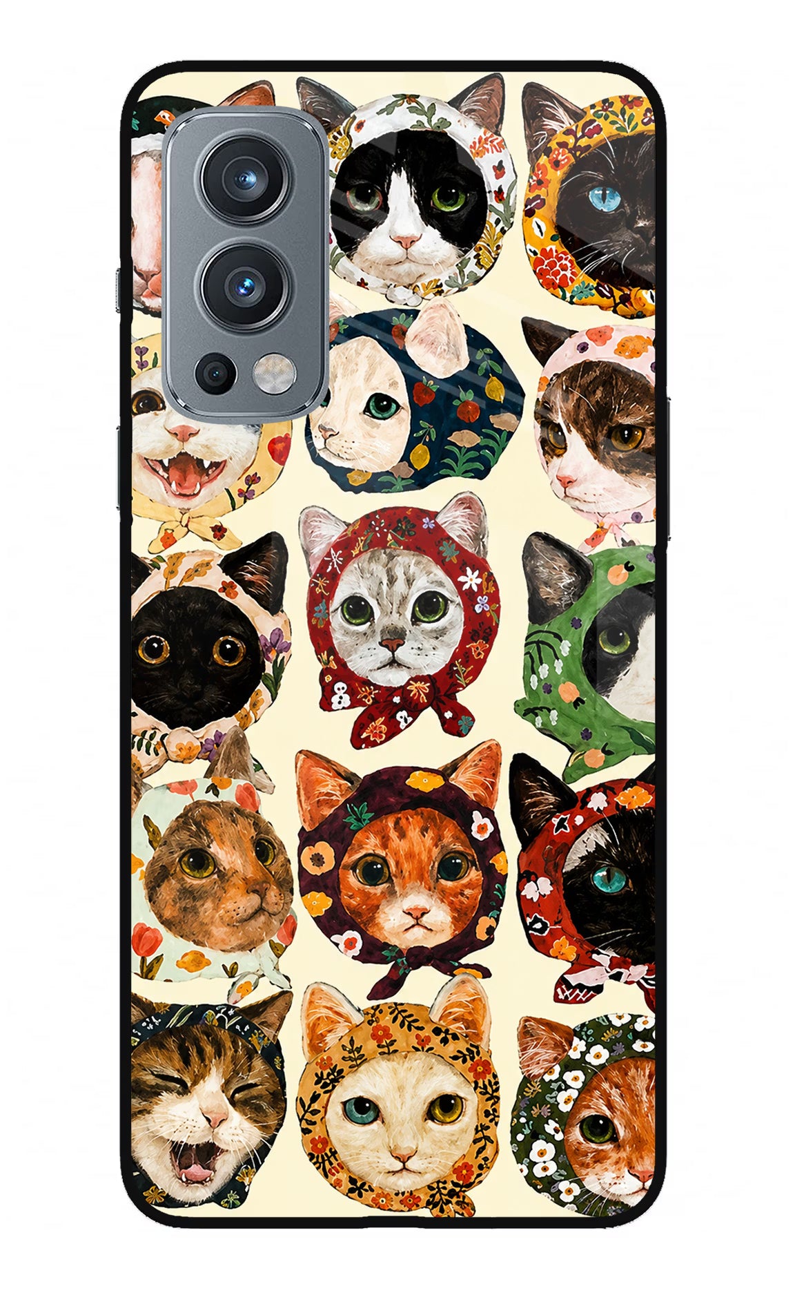 Cool Cat OnePlus Nord 2 5G Glass Case - Cool Cat OnePlus Nord 2 5G Glass Case Cool Cat OnePlus Nord 2 5G Glass Case