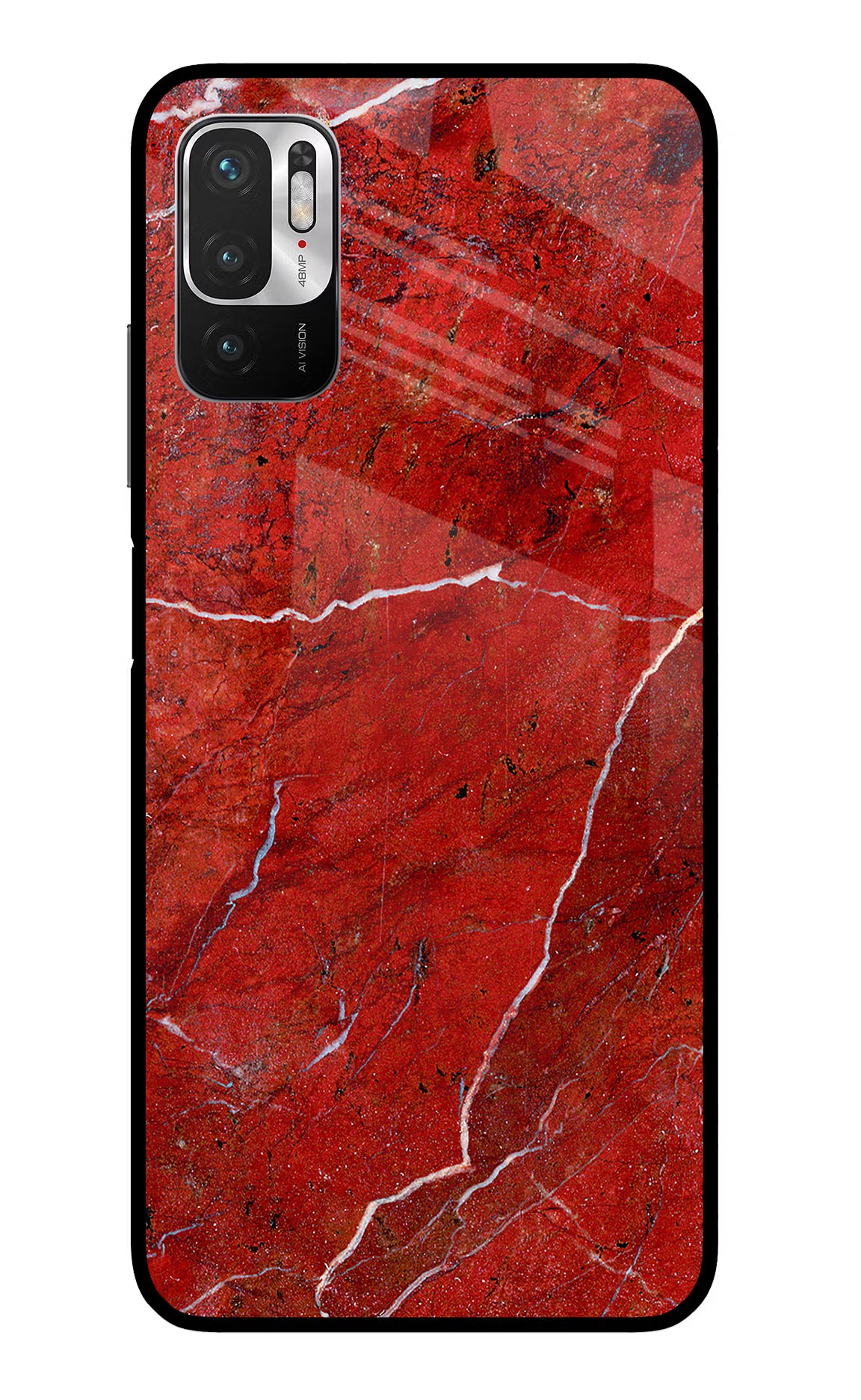 Red Marble Design Redmi Note 10T 5G Back Cover - Red Marble Design Redmi Note 10T 5G Glass Case Back Cover by Casekaro Red Marble Design Redmi Note 10T 5G Glass Case Back Cover by Casekaro