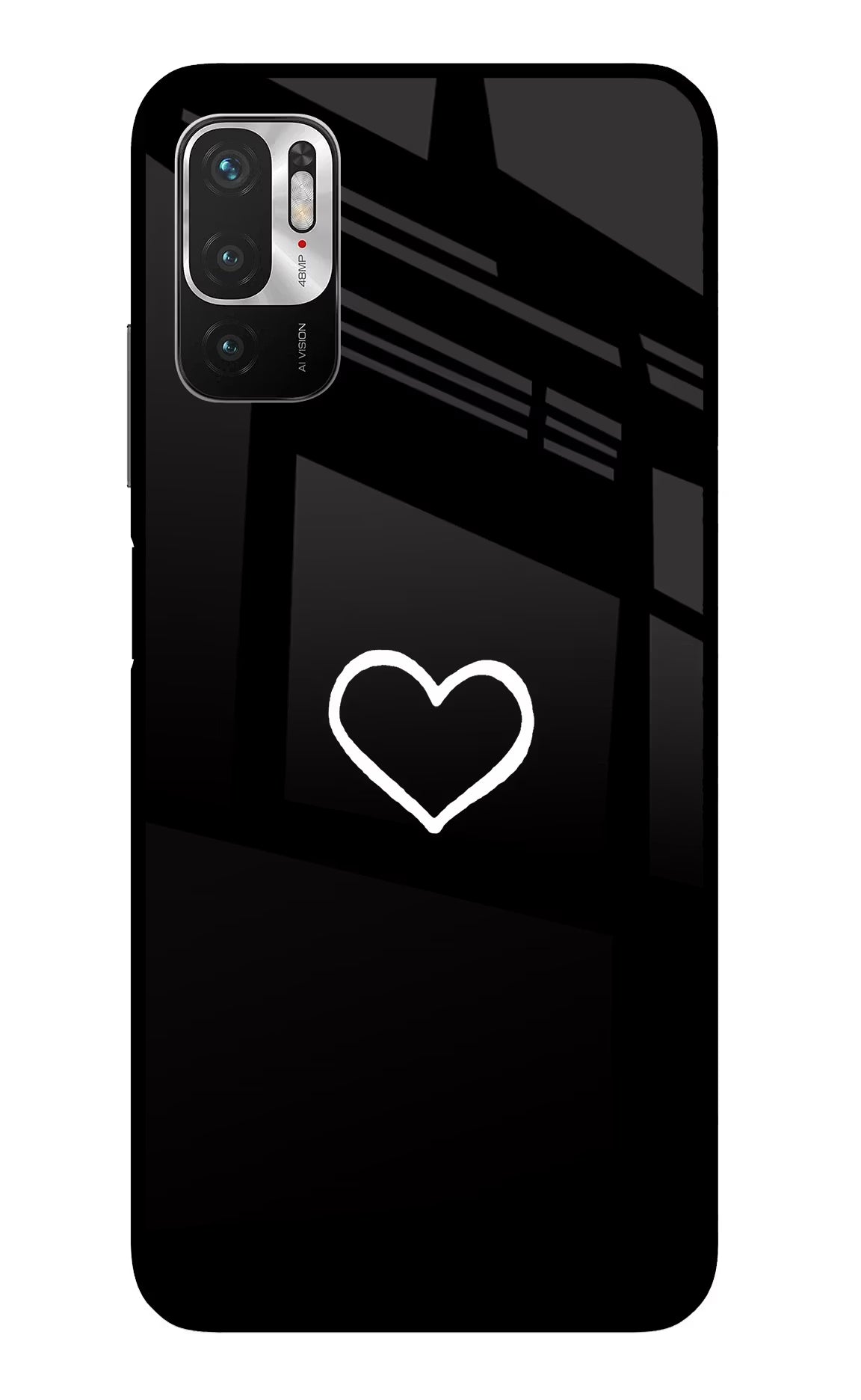 Heart Redmi Note 10T 5G Back Cover - Heart Redmi Note 10T 5G Glass Case Back Cover by Casekaro Heart Redmi Note 10T 5G Glass Case Back Cover by Casekaro