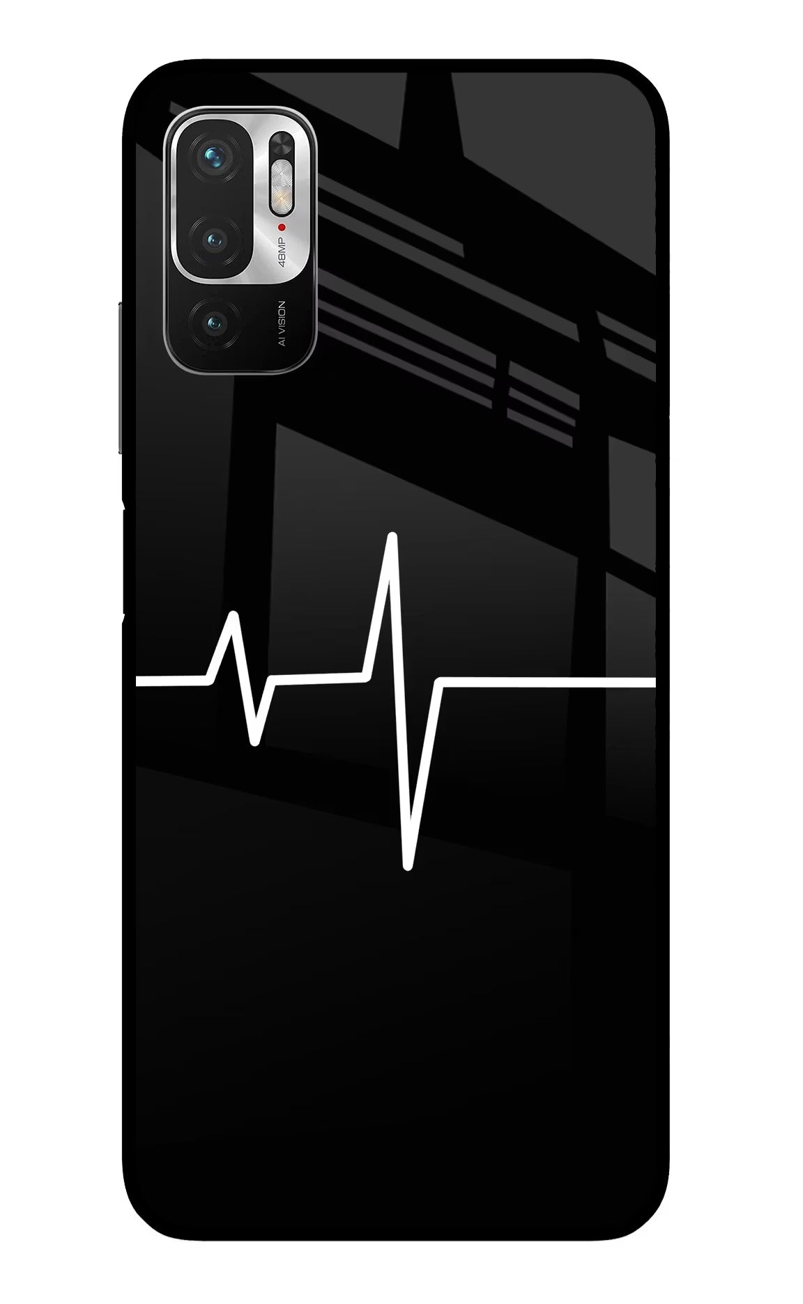 Heart Beats Redmi Note 10T 5G Glass Case - Heart Beats Redmi Note 10T 5G Glass Case Heart Beats Redmi Note 10T 5G Glass Case