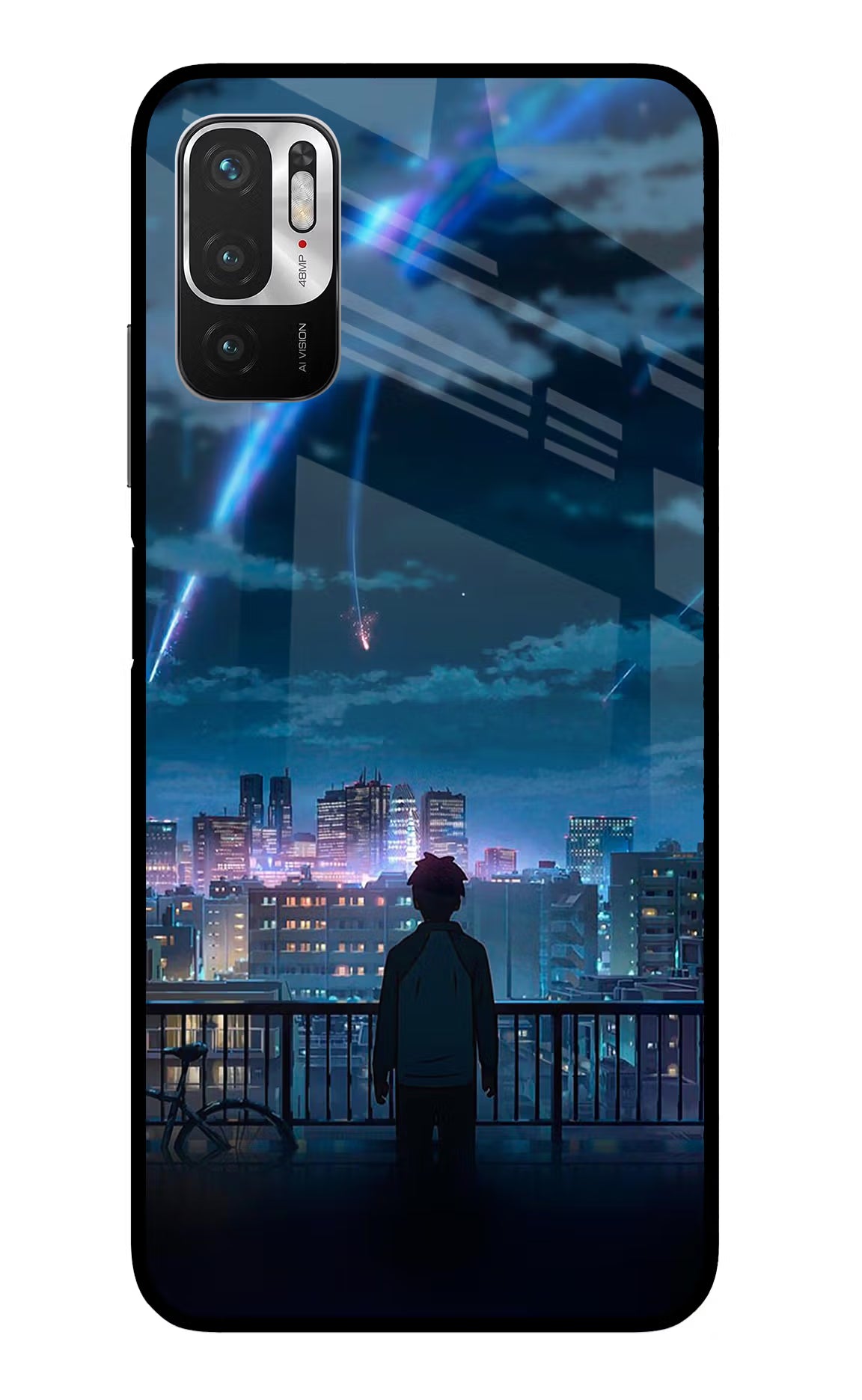 Anime Redmi Note 10T 5G Back Cover - Anime Redmi Note 10T 5G Glass Case Back Cover by Casekaro Anime Redmi Note 10T 5G Glass Case Back Cover by Casekaro