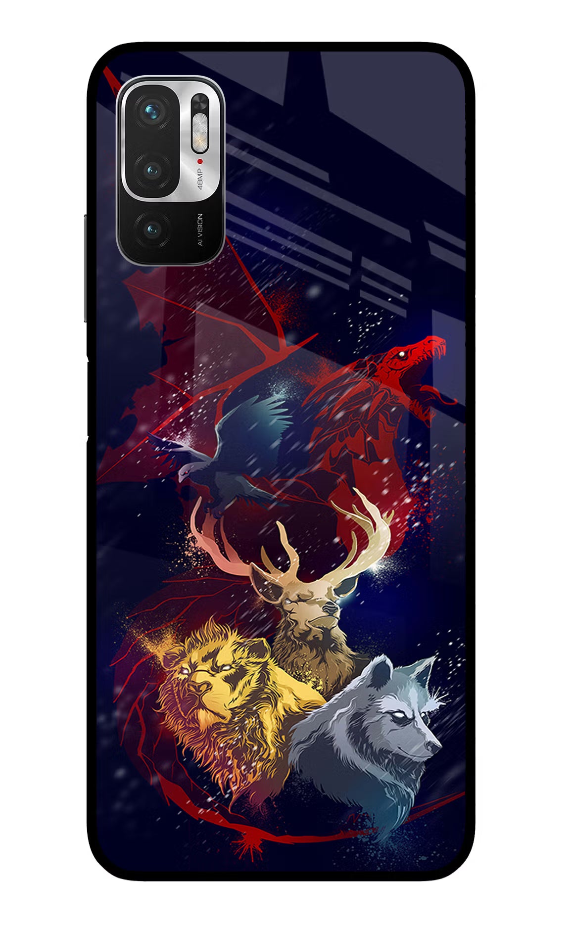 Game Of Thrones Redmi Note 10T 5G Back Cover - Game Of Thrones Redmi Note 10T 5G Glass Case Back Cover by Casekaro Game Of Thrones Redmi Note 10T 5G Glass Case Back Cover by Casekaro