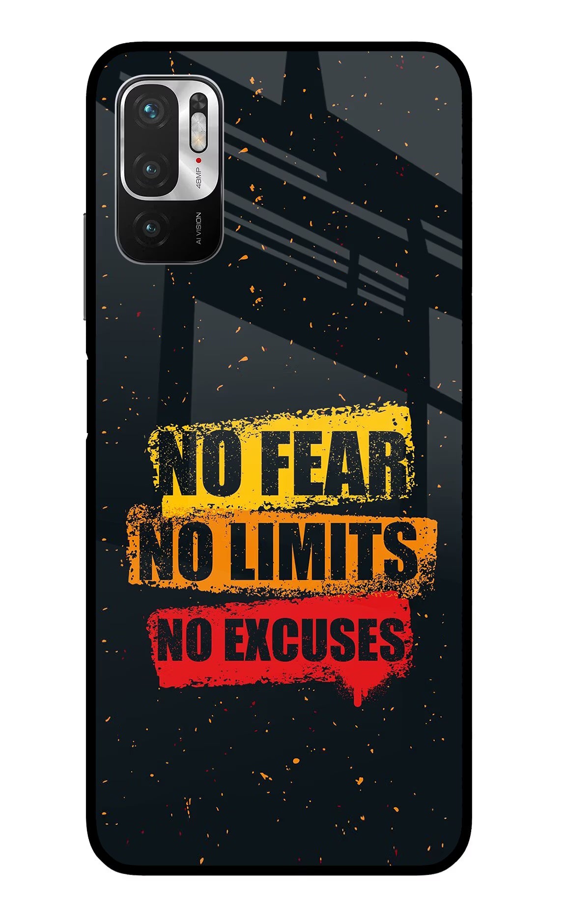 No Fear No Limits No Excuse Redmi Note 10T 5G Glass Case - No Fear No Limits No Excuse Redmi Note 10T 5G Glass Case No Fear No Limits No Excuse Redmi Note 10T 5G Glass Case