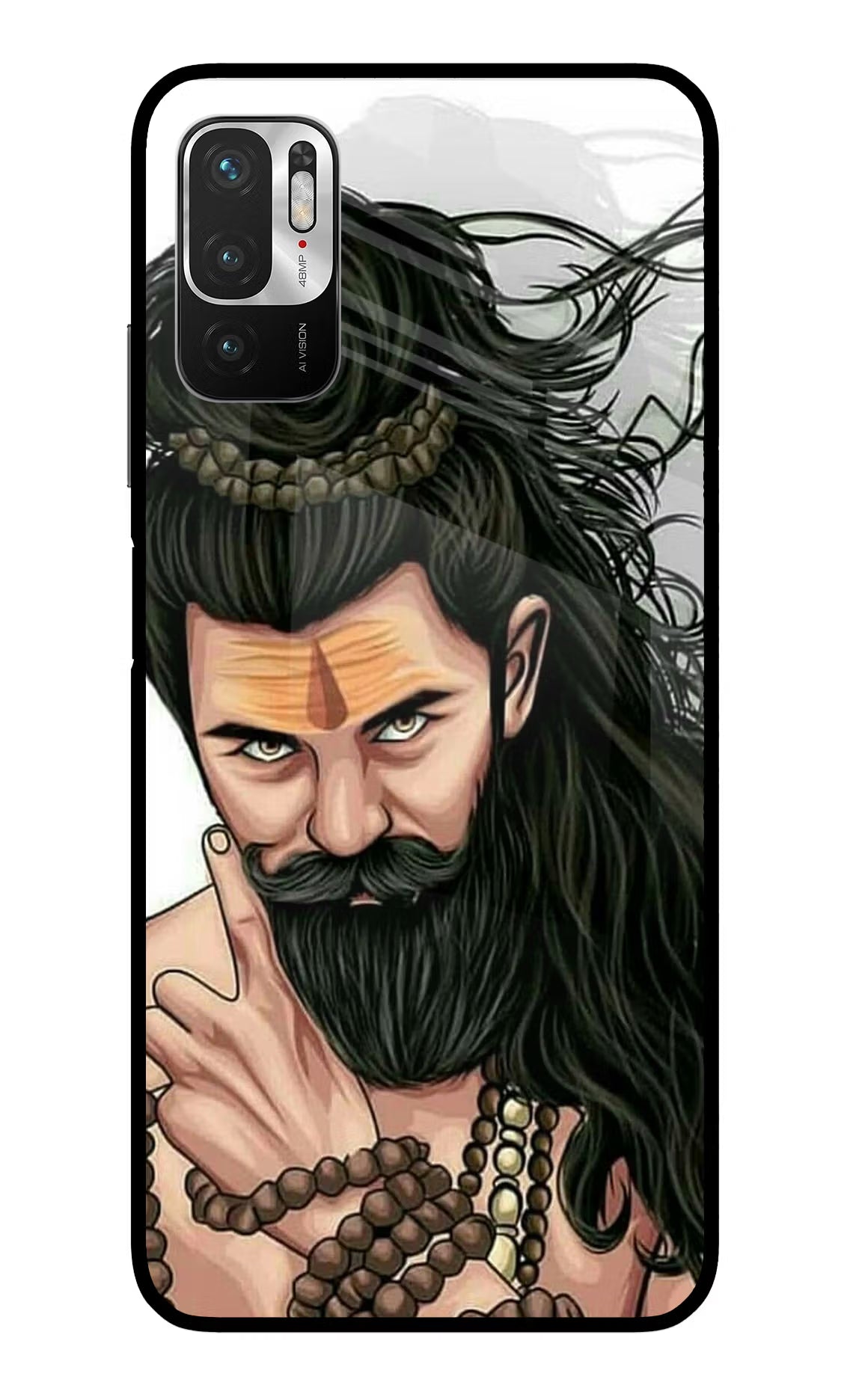 Mahadev Redmi Note 10T 5G Back Cover - Mahadev Redmi Note 10T 5G Glass Case Back Cover by Casekaro Mahadev Redmi Note 10T 5G Glass Case Back Cover by Casekaro