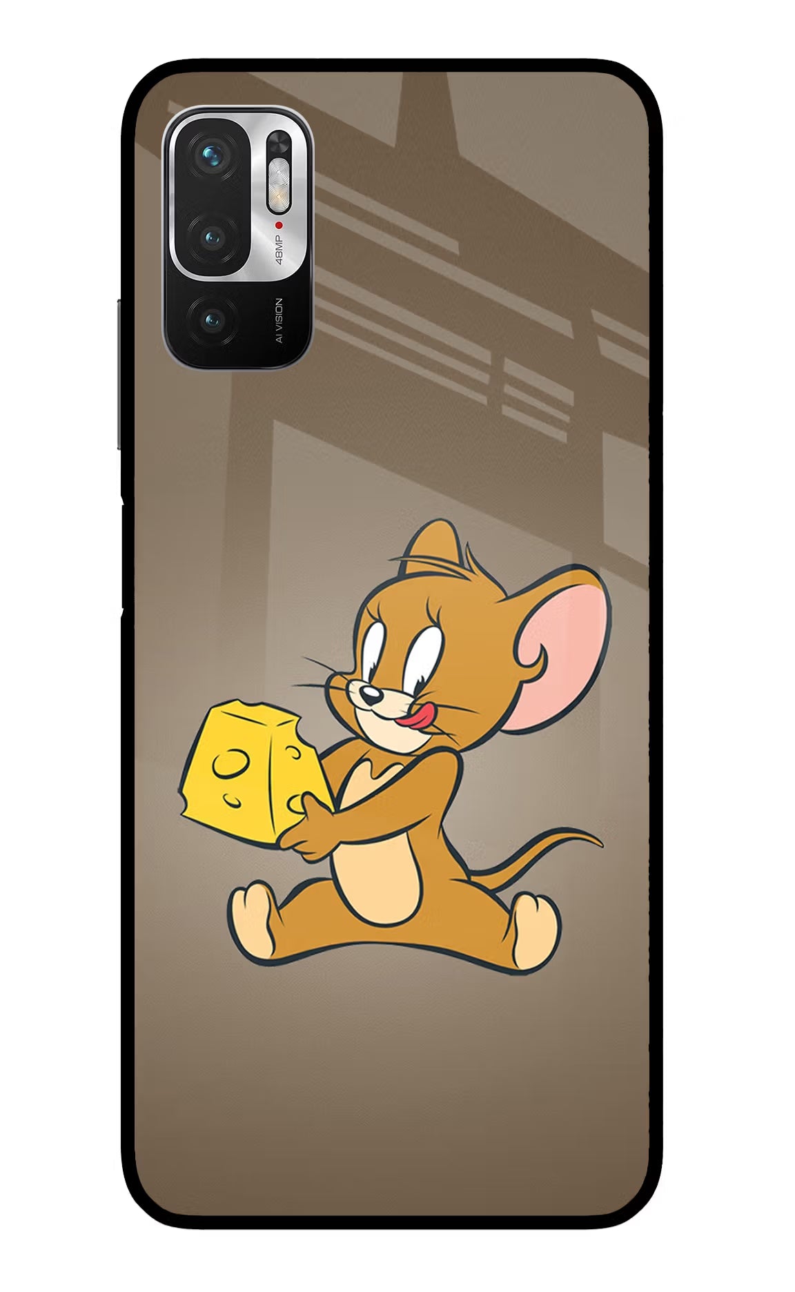 Jerry Redmi Note 10T 5G Back Cover - Jerry Redmi Note 10T 5G Glass Case Back Cover by Casekaro Jerry Redmi Note 10T 5G Glass Case Back Cover by Casekaro