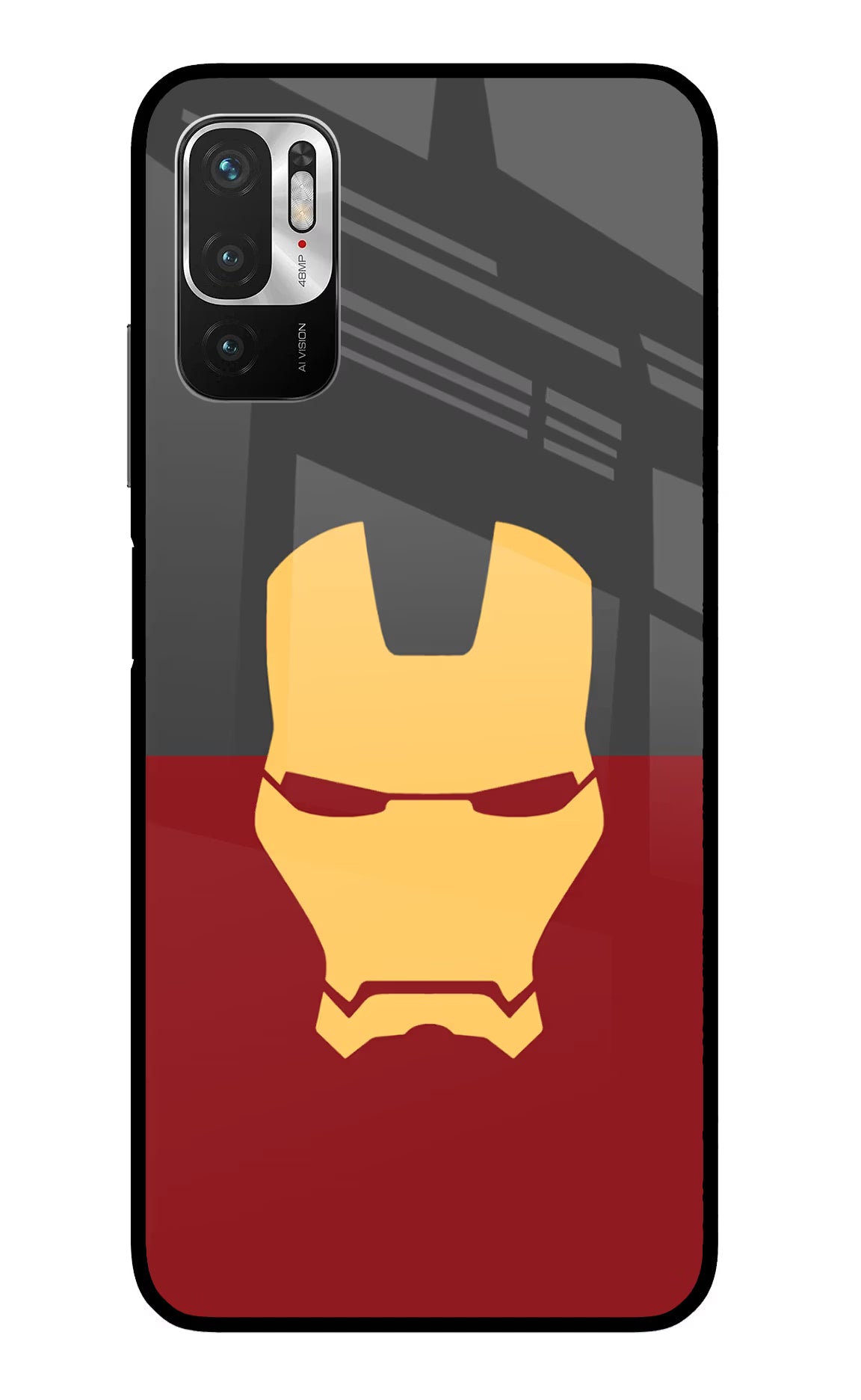 Ironman Redmi Note 10T 5G Back Cover - Ironman Redmi Note 10T 5G Glass Case Back Cover by Casekaro Ironman Redmi Note 10T 5G Glass Case Back Cover by Casekaro