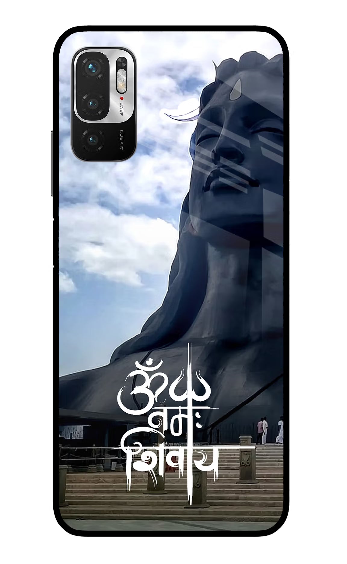 Om Namah Shivay Redmi Note 10T 5G Back Cover - Om Namah Shivay Redmi Note 10T 5G Glass Case Back Cover by Casekaro Om Namah Shivay Redmi Note 10T 5G Glass Case Back Cover by Casekaro