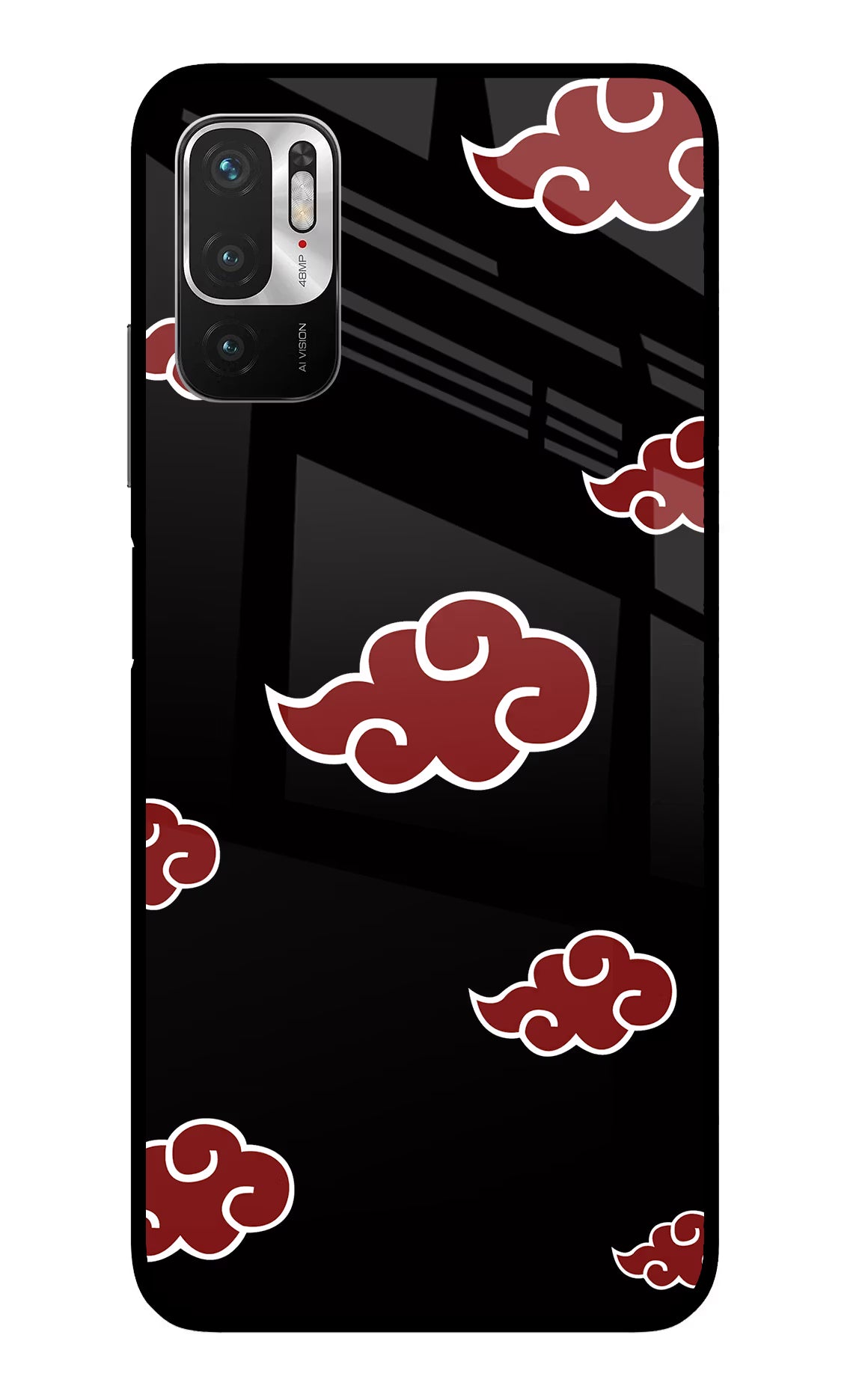 Akatsuki Redmi Note 10T 5G Back Cover - Akatsuki Redmi Note 10T 5G Glass Case Back Cover by Casekaro Akatsuki Redmi Note 10T 5G Glass Case Back Cover by Casekaro