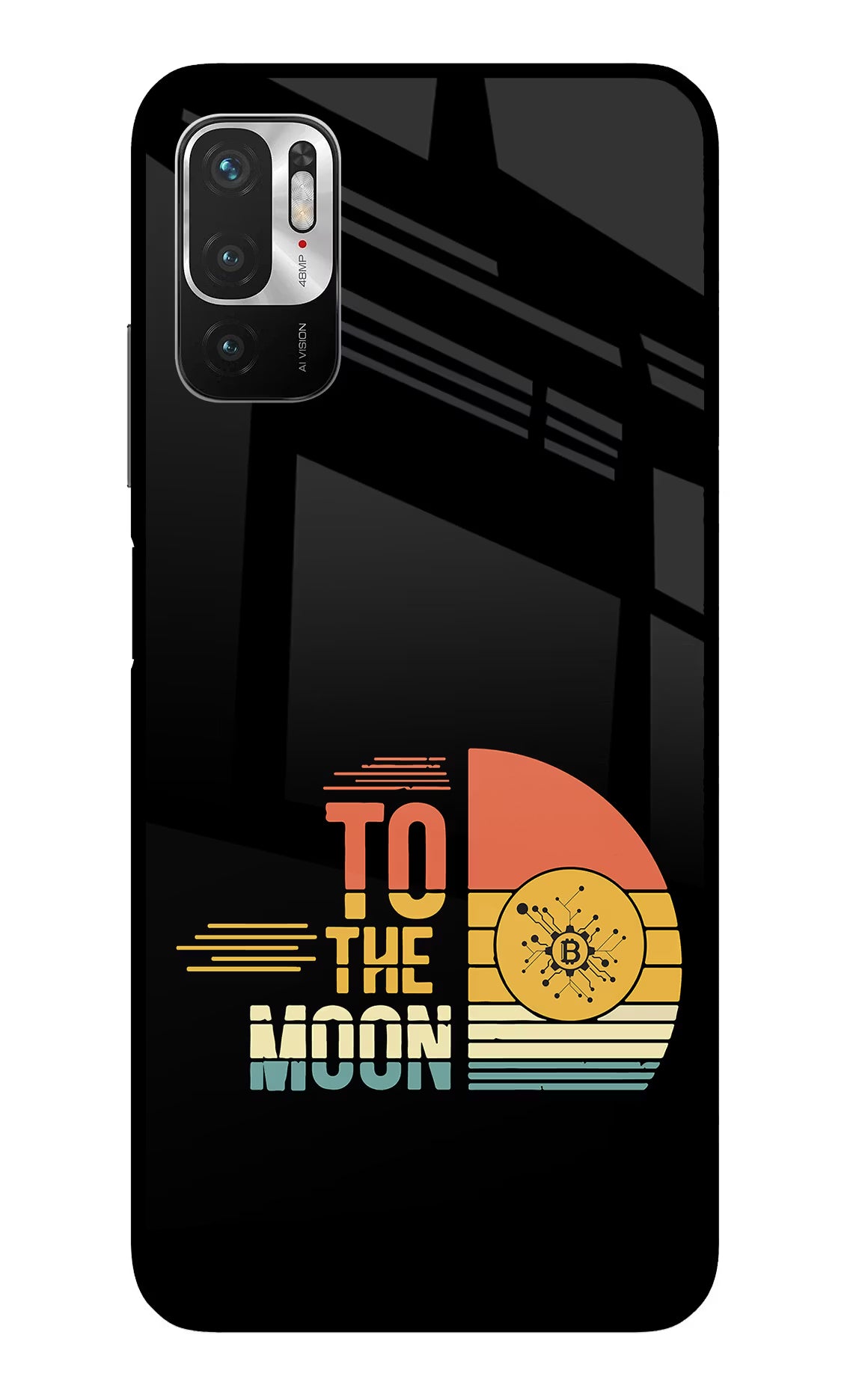 To the Moon Redmi Note 10T 5G Back Cover - To the Moon Redmi Note 10T 5G Glass Case Back Cover by Casekaro To the Moon Redmi Note 10T 5G Glass Case Back Cover by Casekaro