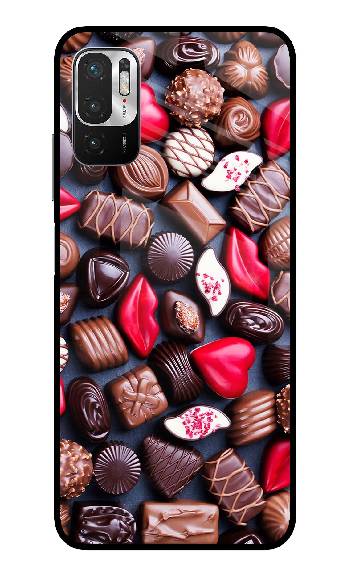 Chocolates Redmi Note 10T 5G Glass Case - Chocolates Redmi Note 10T 5G Glass Case Chocolates Redmi Note 10T 5G Glass Case