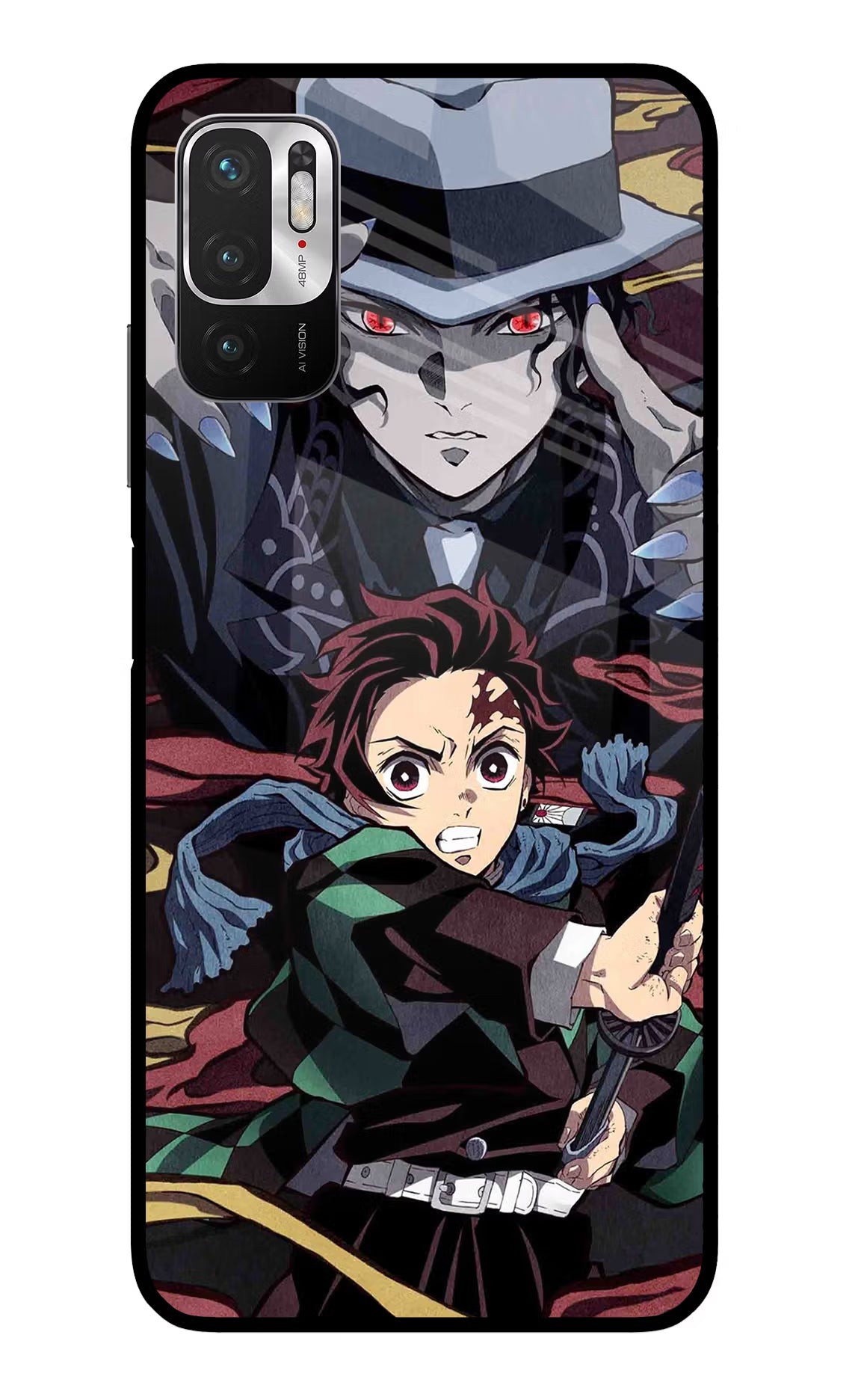 Demon Slayer Redmi Note 10T 5G Glass Case - Demon Slayer Redmi Note 10T 5G Glass Case Demon Slayer Redmi Note 10T 5G Glass Case