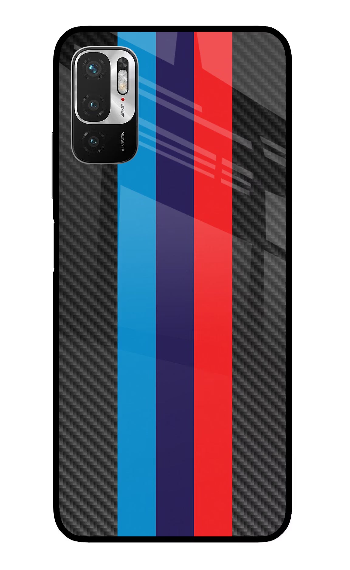 BMW Stripes Pattern Redmi Note 10T 5G Back Cover - BMW Stripes Pattern Redmi Note 10T 5G Glass Case Back Cover by Casekaro BMW Stripes Pattern Redmi Note 10T 5G Glass Case Back Cover by Casekaro
