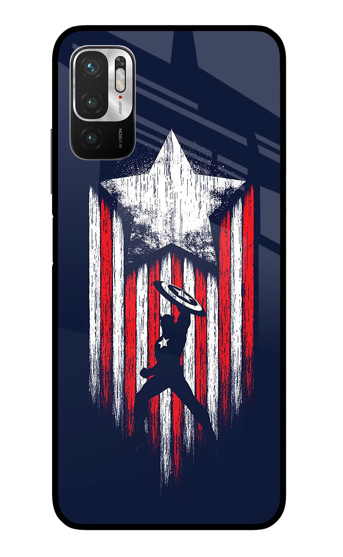 Captain America Marvel Art Redmi Note 10T 5G Glass Case - Captain America Marvel Art Redmi Note 10T 5G Glass Case Captain America Marvel Art Redmi Note 10T 5G Glass Case