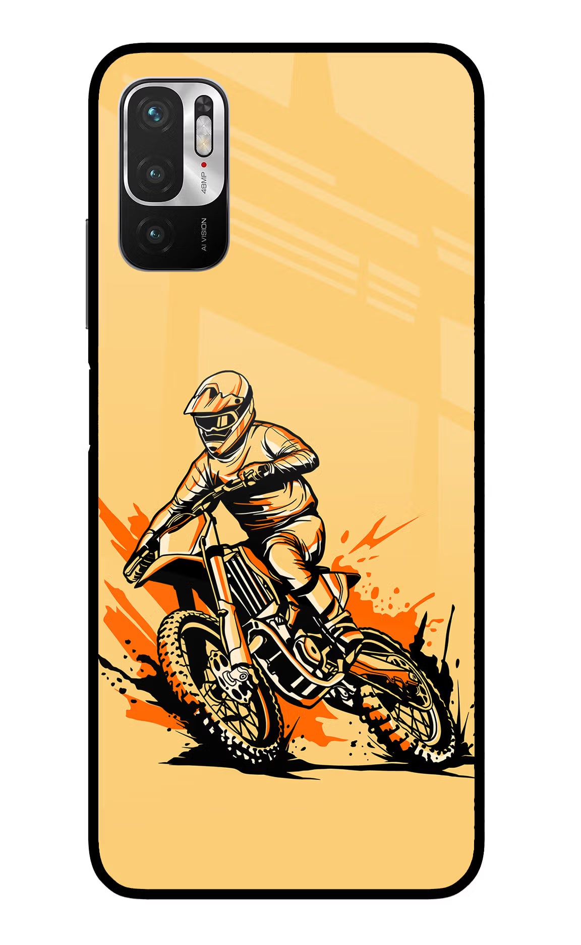 Off-Road Fury Redmi Note 10T 5G Back Cover - Off-Road Fury Redmi Note 10T 5G Glass Case Back Cover by Casekaro Off-Road Fury Redmi Note 10T 5G Glass Case Back Cover by Casekaro