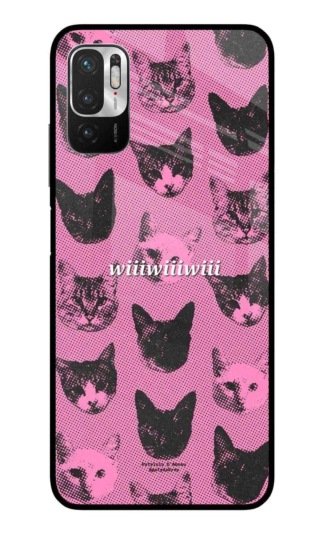 Pink Cats Redmi Note 10T 5G Glass Case - Pink Cats Redmi Note 10T 5G Glass Case Pink Cats Redmi Note 10T 5G Glass Case