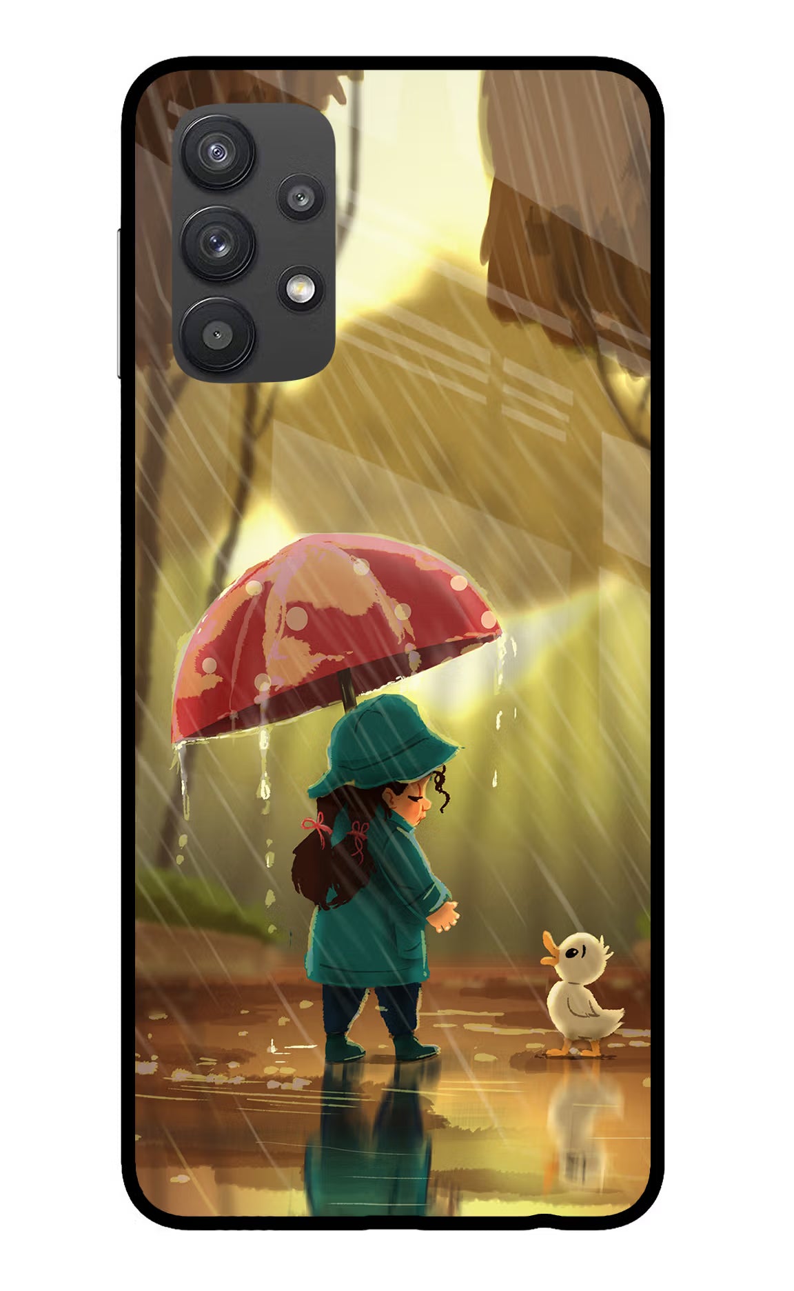 Rainy Day Samsung M32 5G Glass Case - Rainy Day Samsung M32 5G Glass Case Rainy Day Samsung M32 5G Glass Case