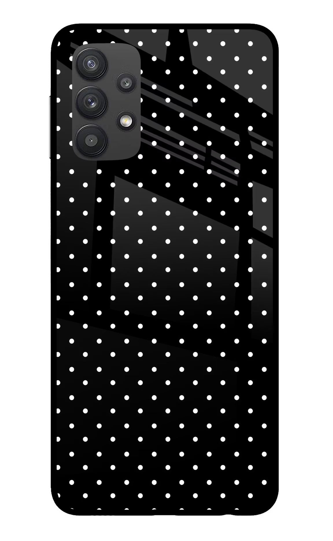 White Dots Samsung M32 5G Glass Case - White Dots Samsung M32 5G Glass Case White Dots Samsung M32 5G Glass Case