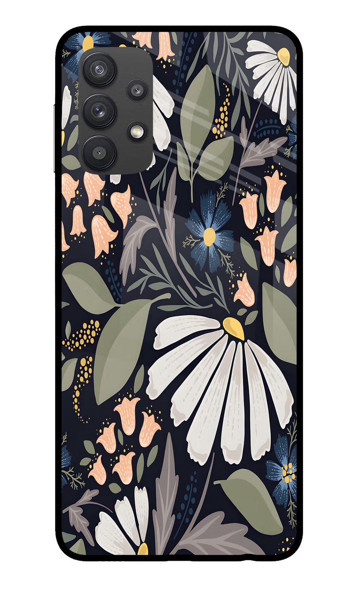 Flowers Art Samsung M32 5G Glass Case - Flowers Art Samsung M32 5G Glass Case Flowers Art Samsung M32 5G Glass Case