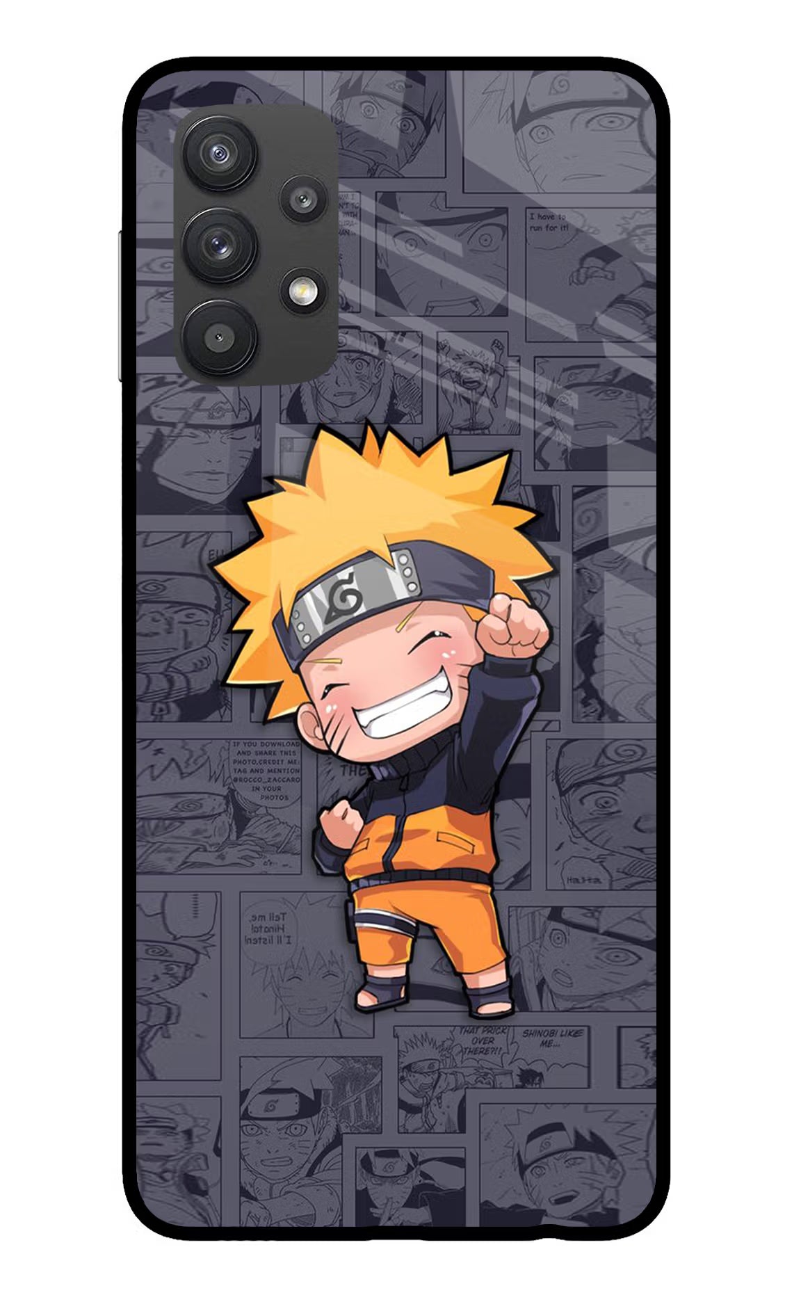 Chota Naruto Samsung M32 5G Glass Case - Chota Naruto Samsung M32 5G Glass Case Chota Naruto Samsung M32 5G Glass Case