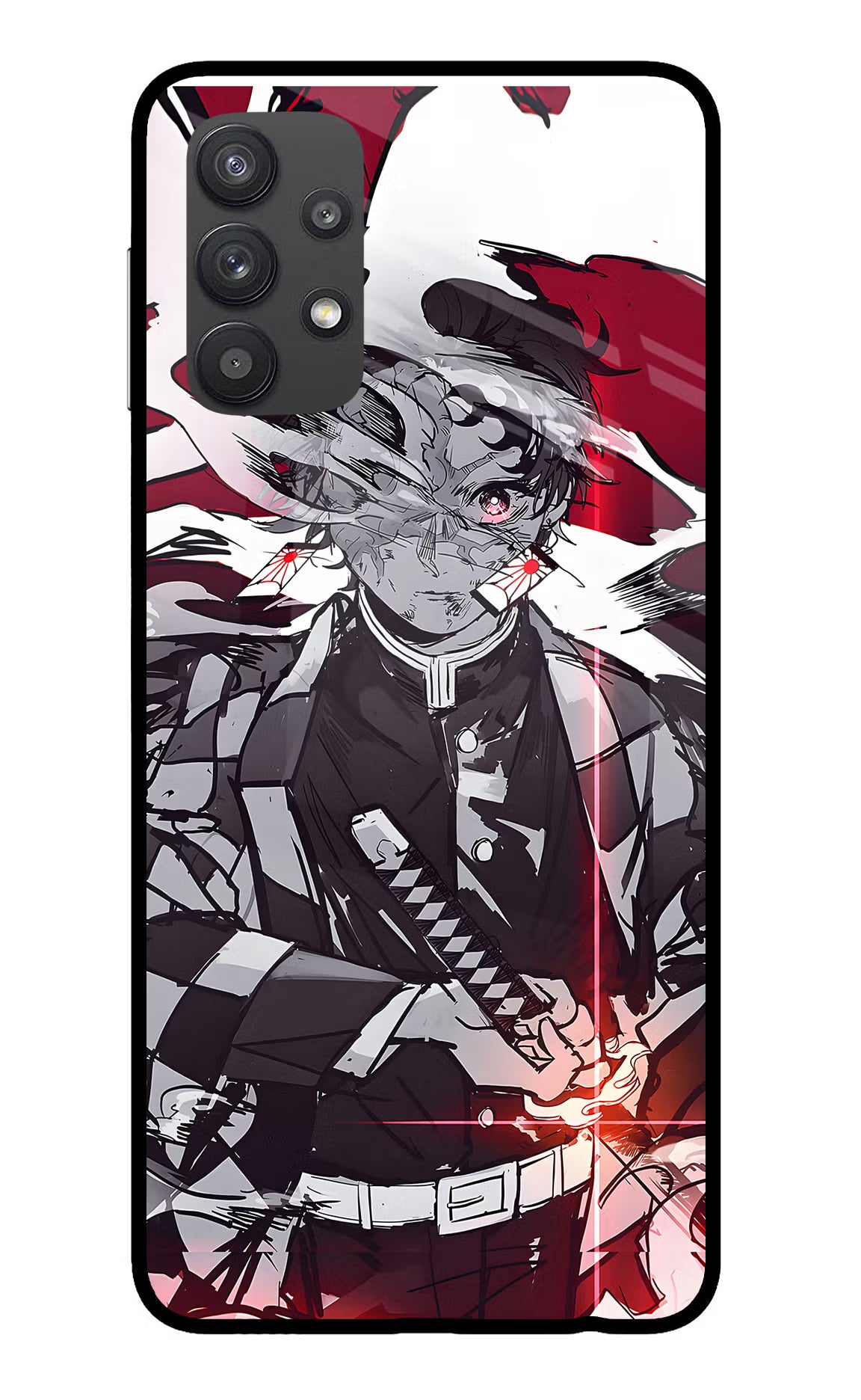 Demon Slayer Samsung M32 5G Glass Case - Demon Slayer Samsung M32 5G Glass Case Demon Slayer Samsung M32 5G Glass Case
