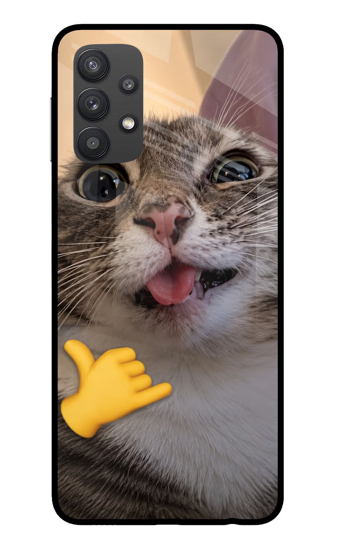 Silly Cat Call Samsung M32 5G Glass Case - Silly Cat Call Samsung M32 5G Glass Case Silly Cat Call Samsung M32 5G Glass Case