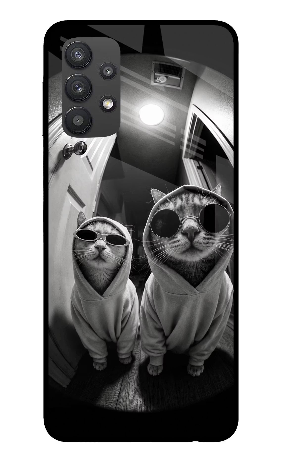 Hood Cats Samsung M32 5G Glass Case - Hood Cats Samsung M32 5G Glass Case Hood Cats Samsung M32 5G Glass Case