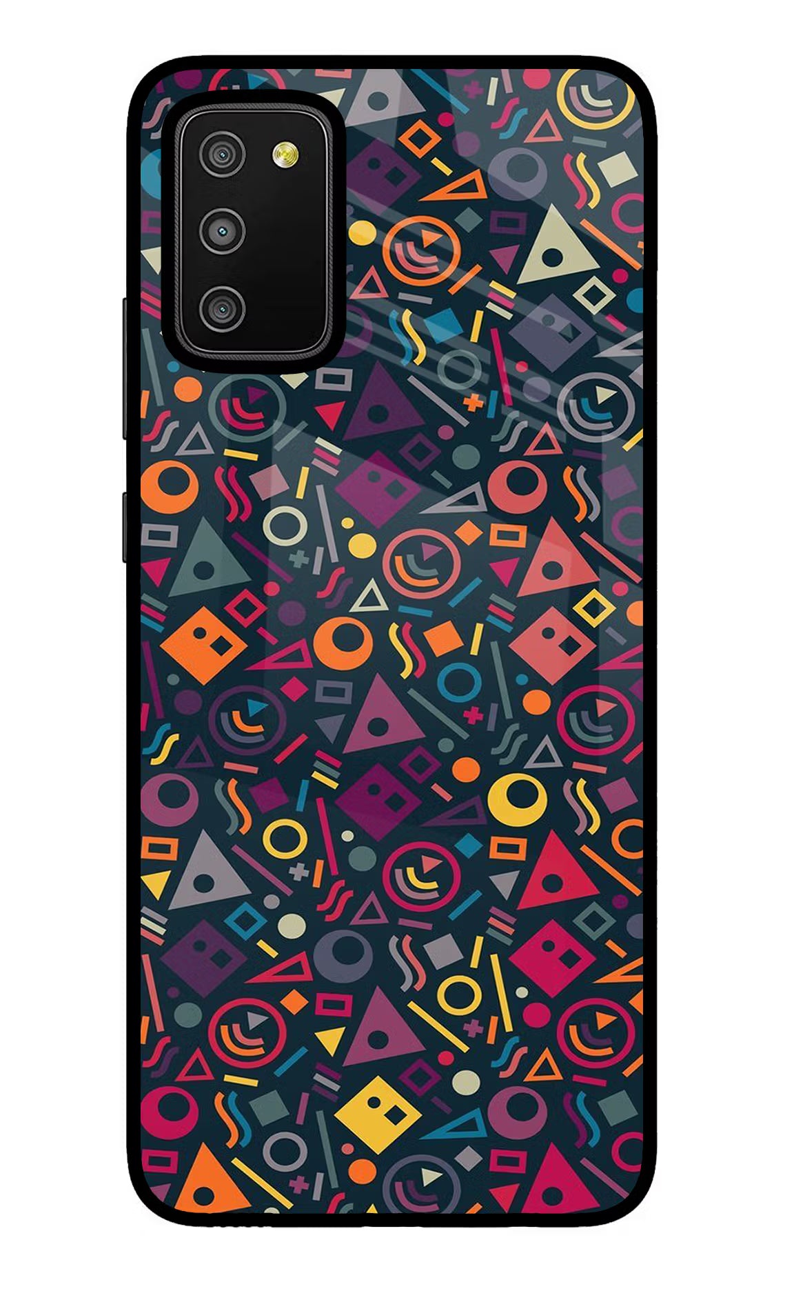 Geometric Abstract Samsung M02s Glass Case - Geometric Abstract Samsung M02s Glass Case Geometric Abstract Samsung M02s Glass Case