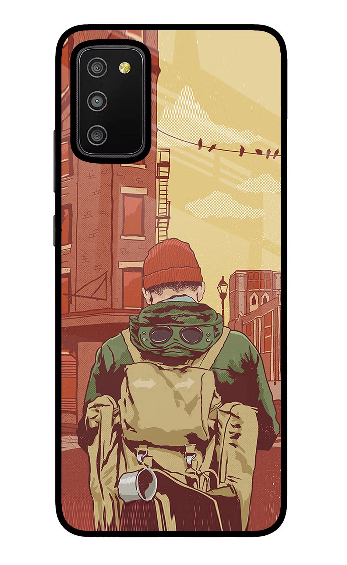 Adventurous Samsung M02s Glass Case - Adventurous Samsung M02s Glass Case Adventurous Samsung M02s Glass Case