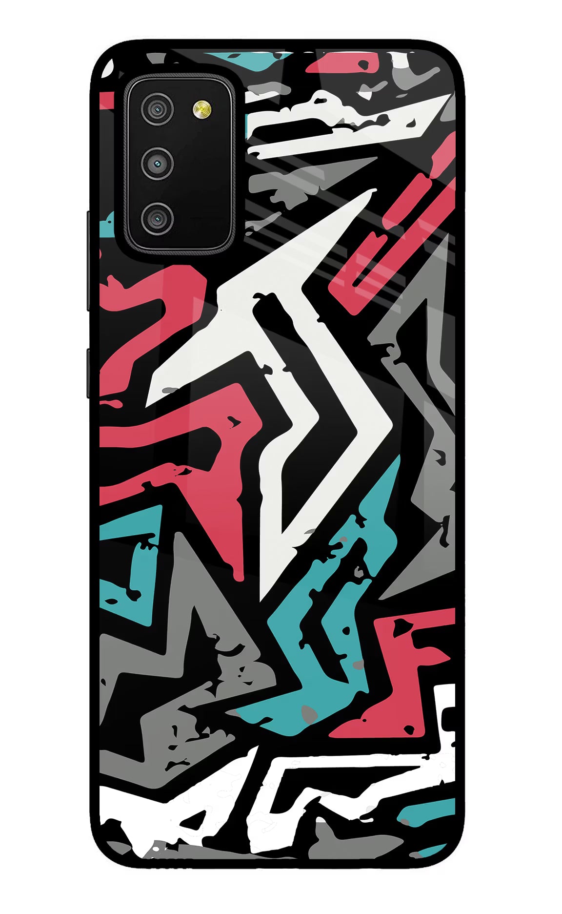 Geometric Graffiti Samsung M02s Glass Case - Geometric Graffiti Samsung M02s Glass Case Geometric Graffiti Samsung M02s Glass Case