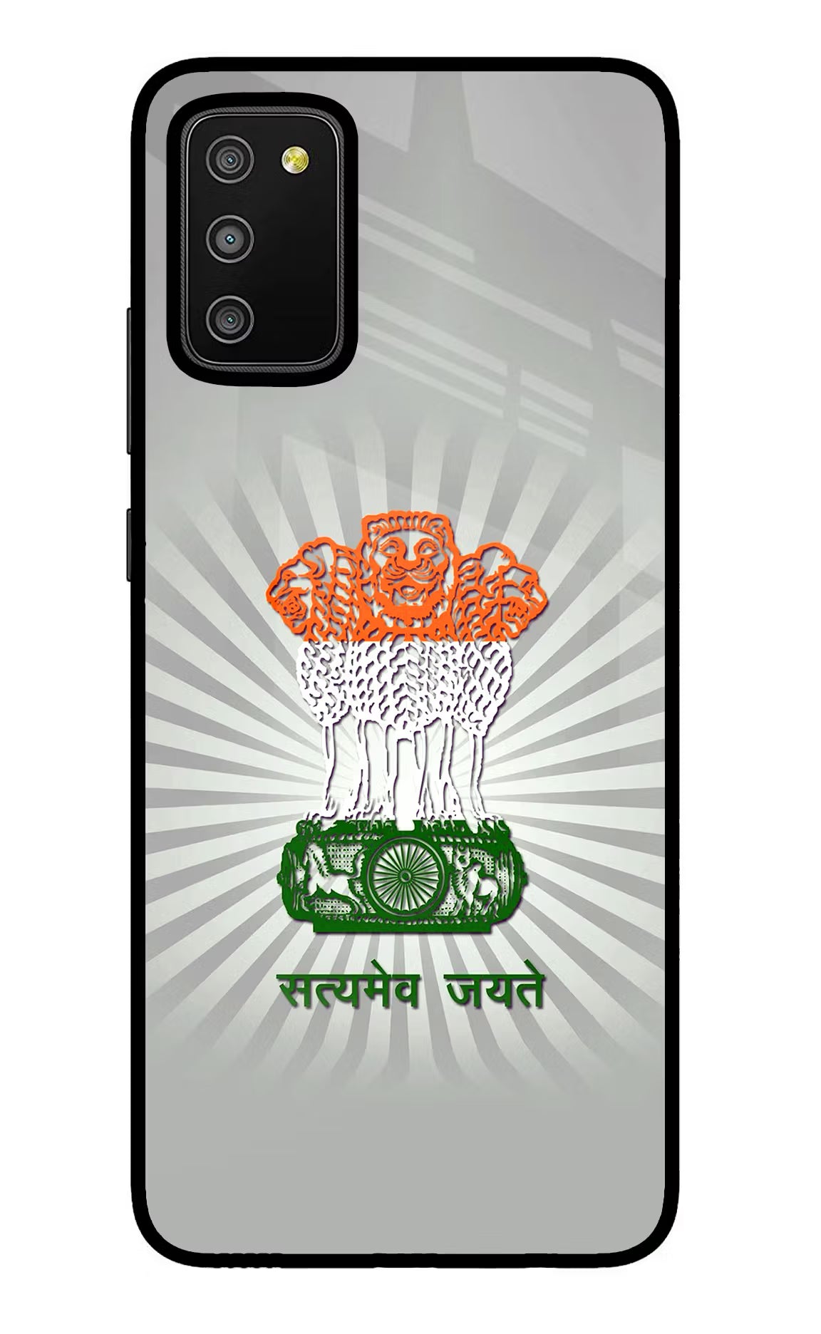 Satyamev Jayate Art Samsung M02s Glass Case - Satyamev Jayate Art Samsung M02s Glass Case Satyamev Jayate Art Samsung M02s Glass Case