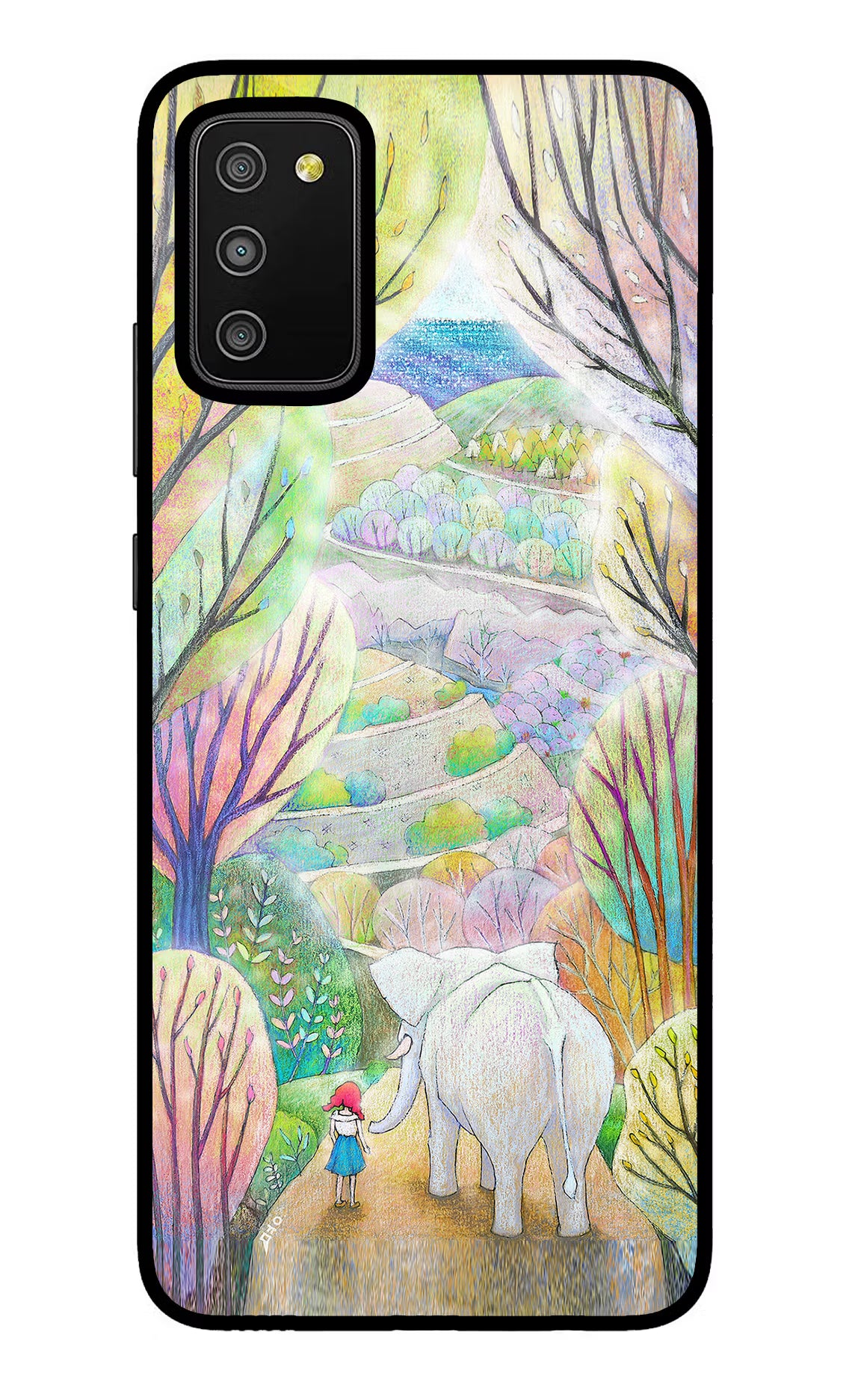 Nature Painting Samsung M02s Glass Case - Nature Painting Samsung M02s Glass Case Nature Painting Samsung M02s Glass Case