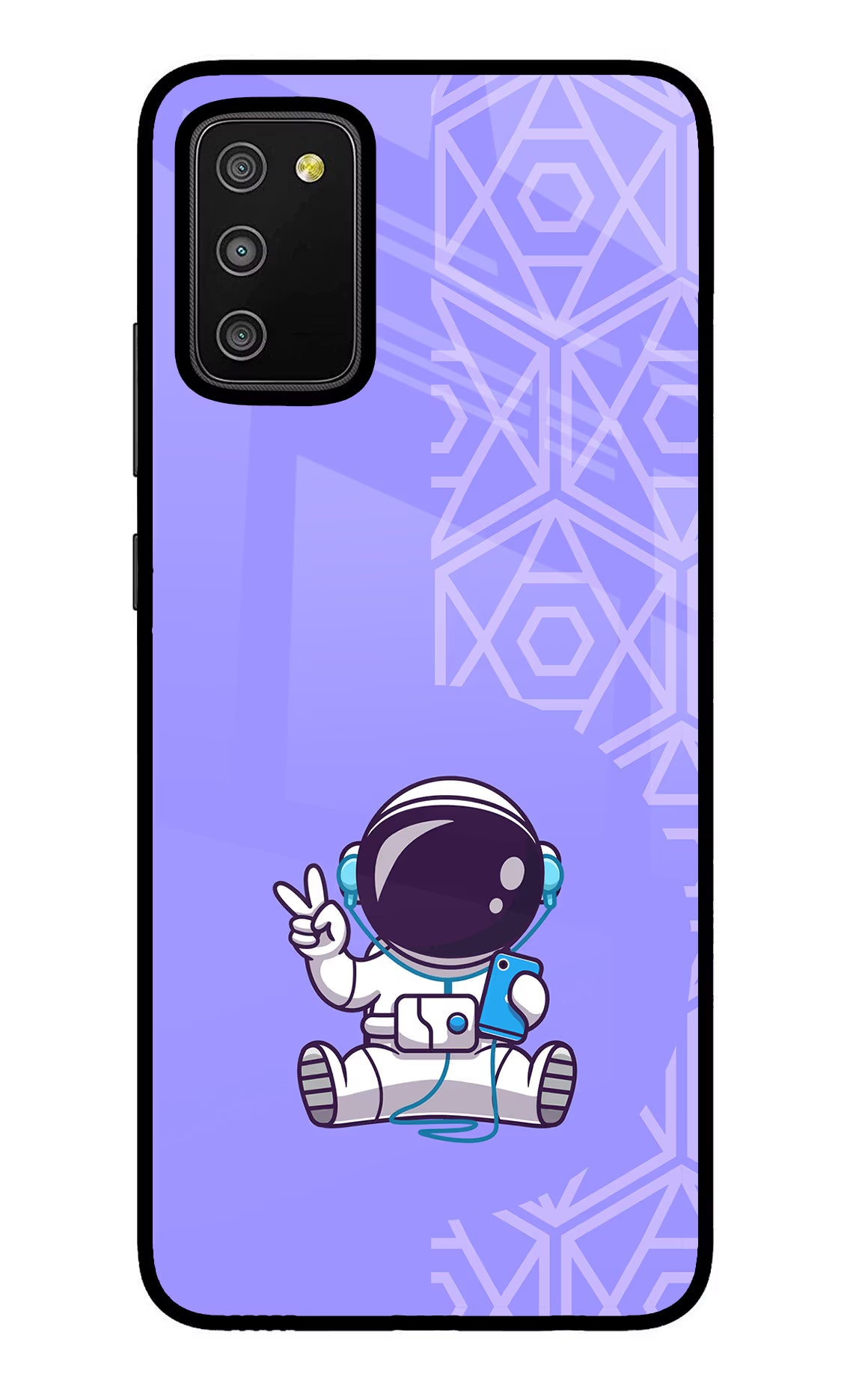 Cute Astronaut Chilling Samsung M02s Glass Case - Cute Astronaut Chilling Samsung M02s Glass Case Cute Astronaut Chilling Samsung M02s Glass Case