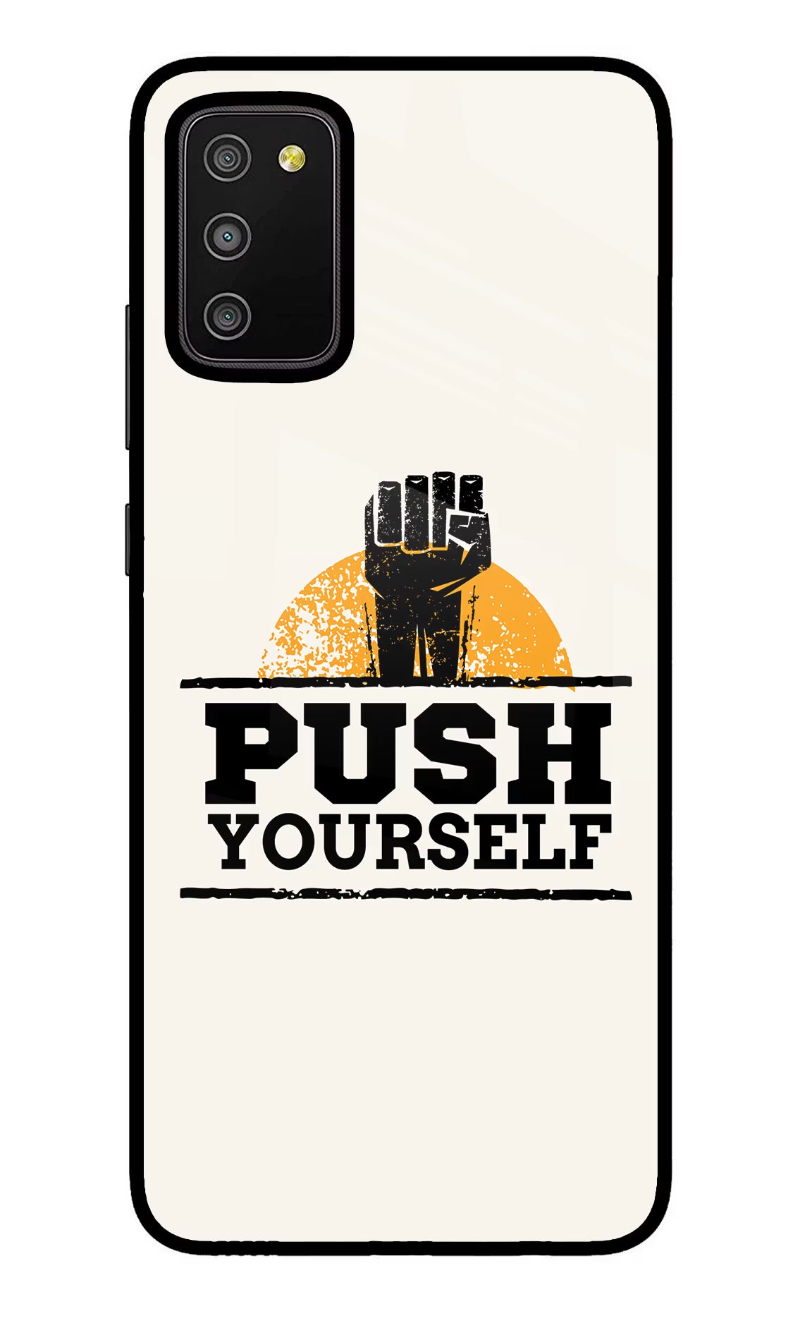 Push Yourself Samsung M02s Glass Case - Push Yourself Samsung M02s Glass Case Push Yourself Samsung M02s Glass Case
