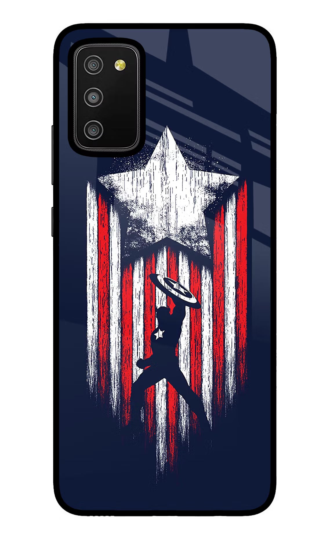 Captain America Marvel Art Samsung M02s Glass Case - Captain America Marvel Art Samsung M02s Glass Case Captain America Marvel Art Samsung M02s Glass Case