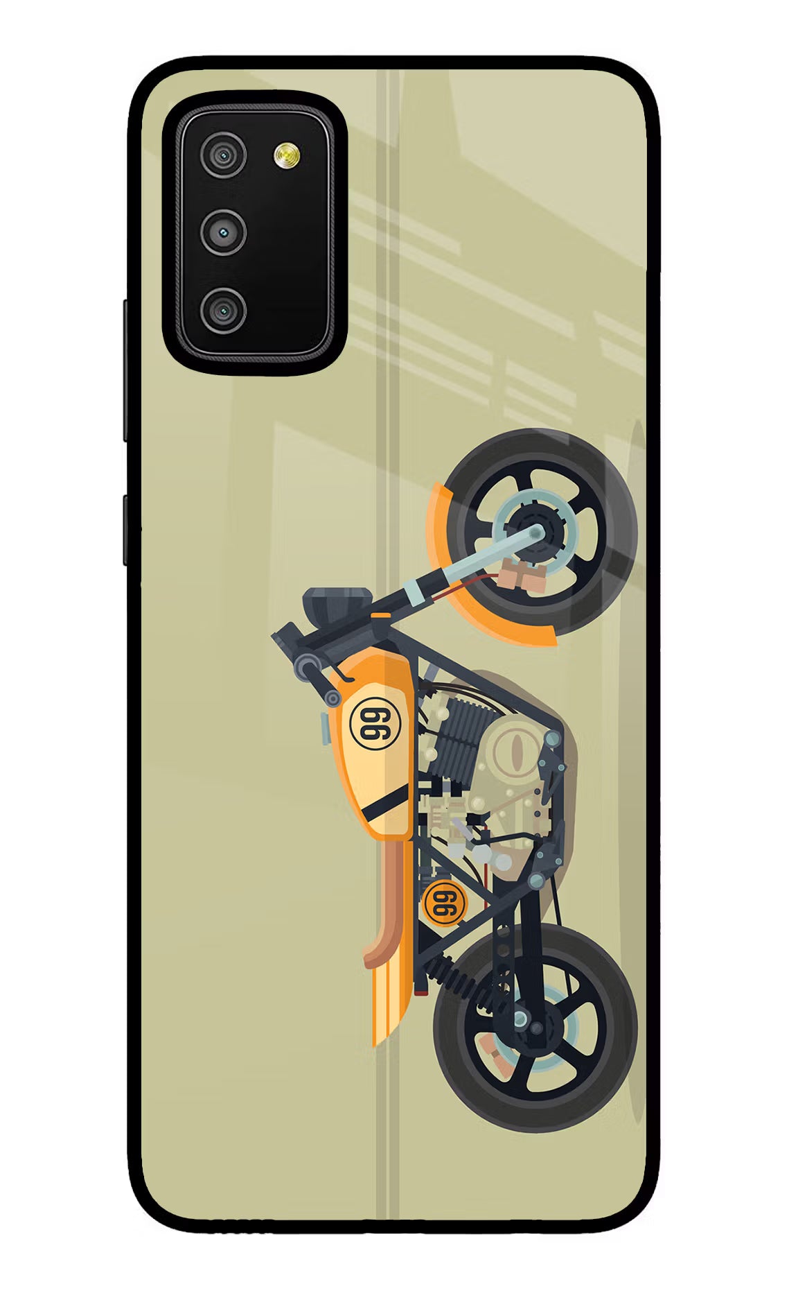 Vertical Speedster Samsung M02s Glass Case - Vertical Speedster Samsung M02s Glass Case Vertical Speedster Samsung M02s Glass Case