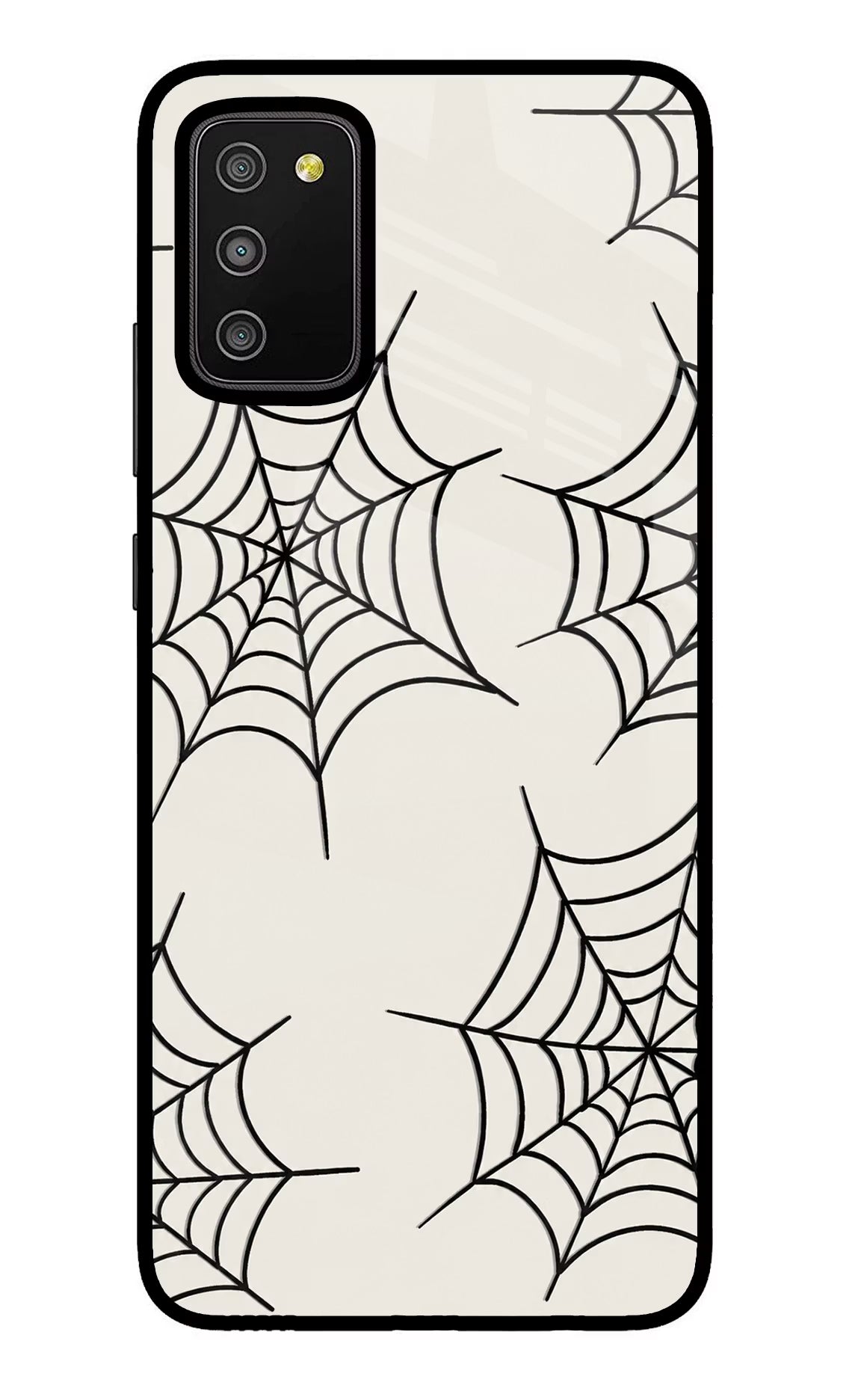 Spider Web Samsung M02s Glass Case - Spider Web Samsung M02s Glass Case Spider Web Samsung M02s Glass Case