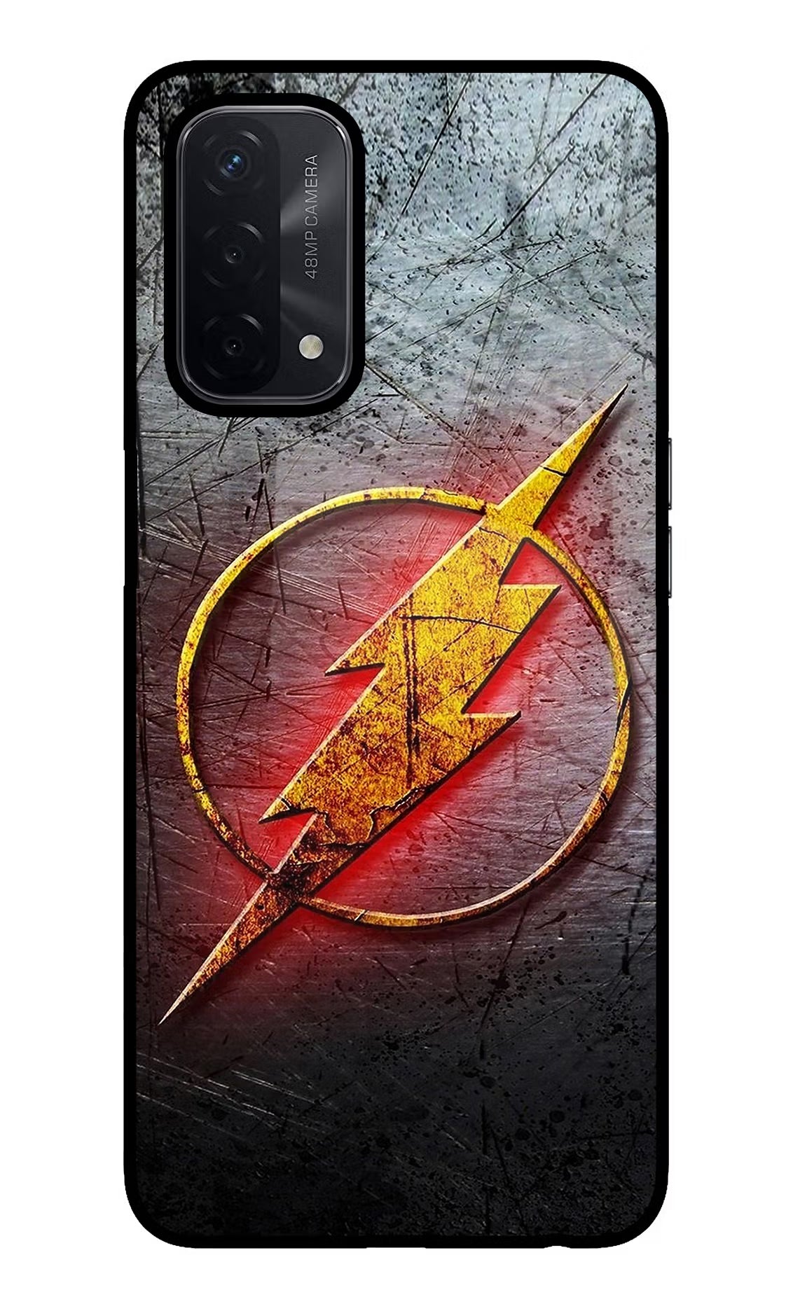 Flash Oppo A74 5G Back Cover - Flash Oppo A74 5G Glass Case Back Cover by Casekaro Flash Oppo A74 5G Glass Case Back Cover by Casekaro