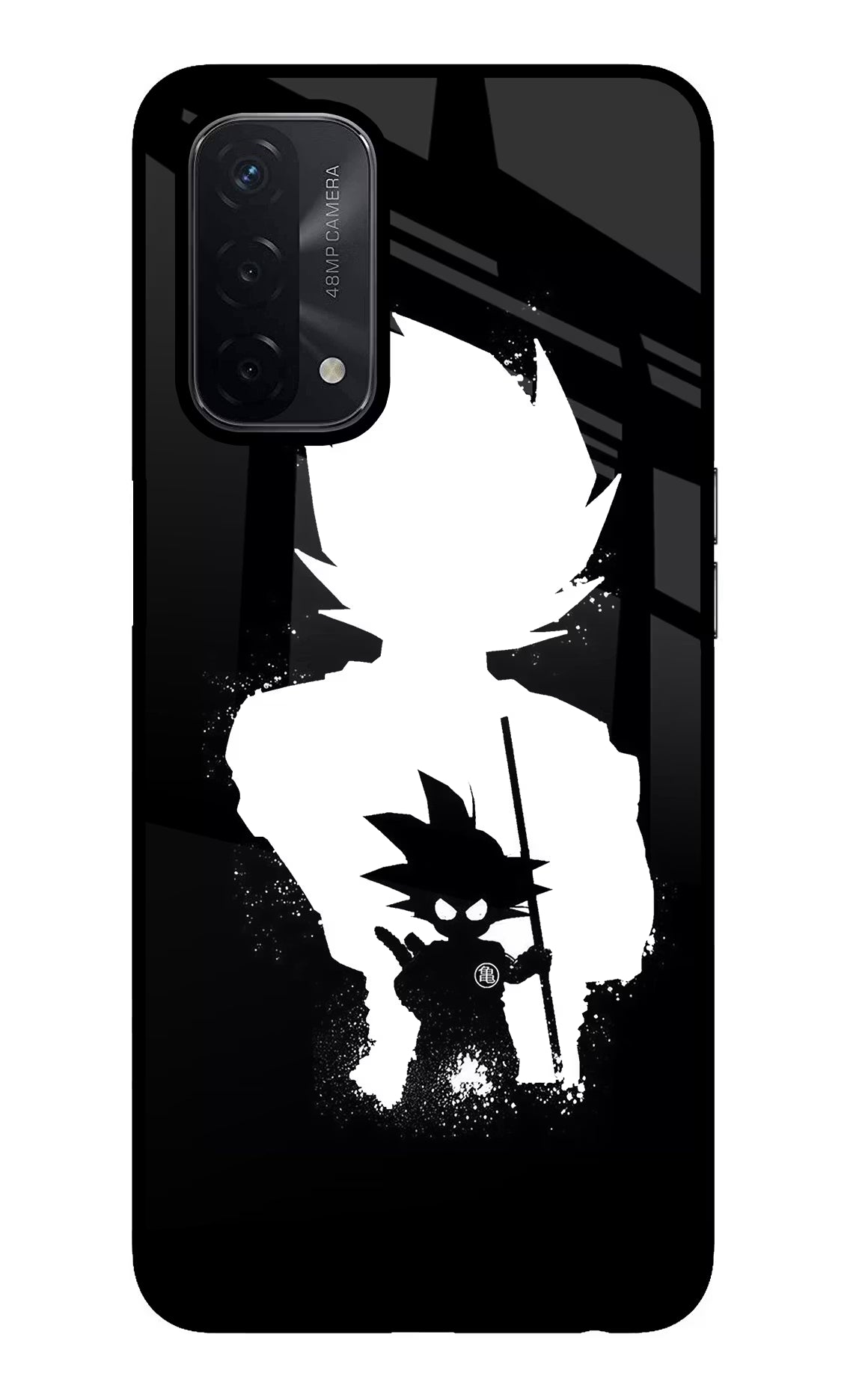 Goku Shadow Oppo A74 5G Glass Case - Goku Shadow Oppo A74 5G Glass Case Goku Shadow Oppo A74 5G Glass Case