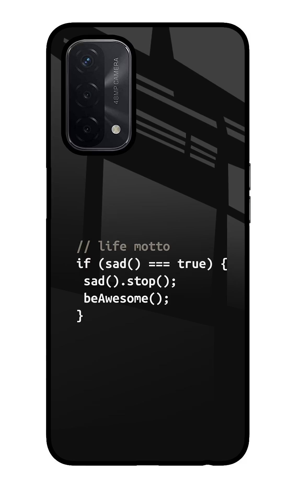 Life Motto Code Oppo A74 5G Back Cover - Life Motto Code Oppo A74 5G Glass Case Back Cover by Casekaro Life Motto Code Oppo A74 5G Glass Case Back Cover by Casekaro