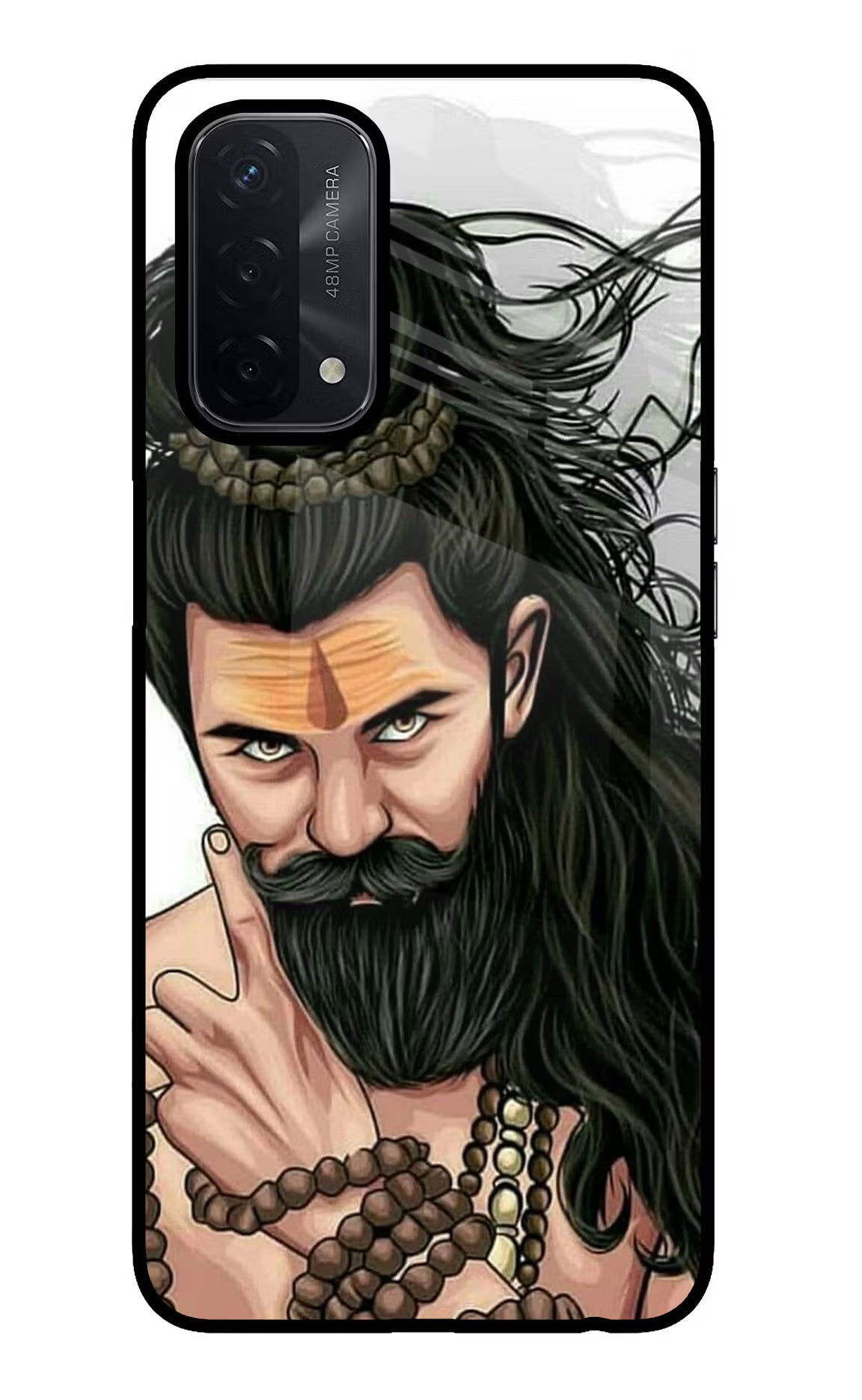 Mahadev Oppo A74 5G Back Cover - Mahadev Oppo A74 5G Glass Case Back Cover by Casekaro Mahadev Oppo A74 5G Glass Case Back Cover by Casekaro