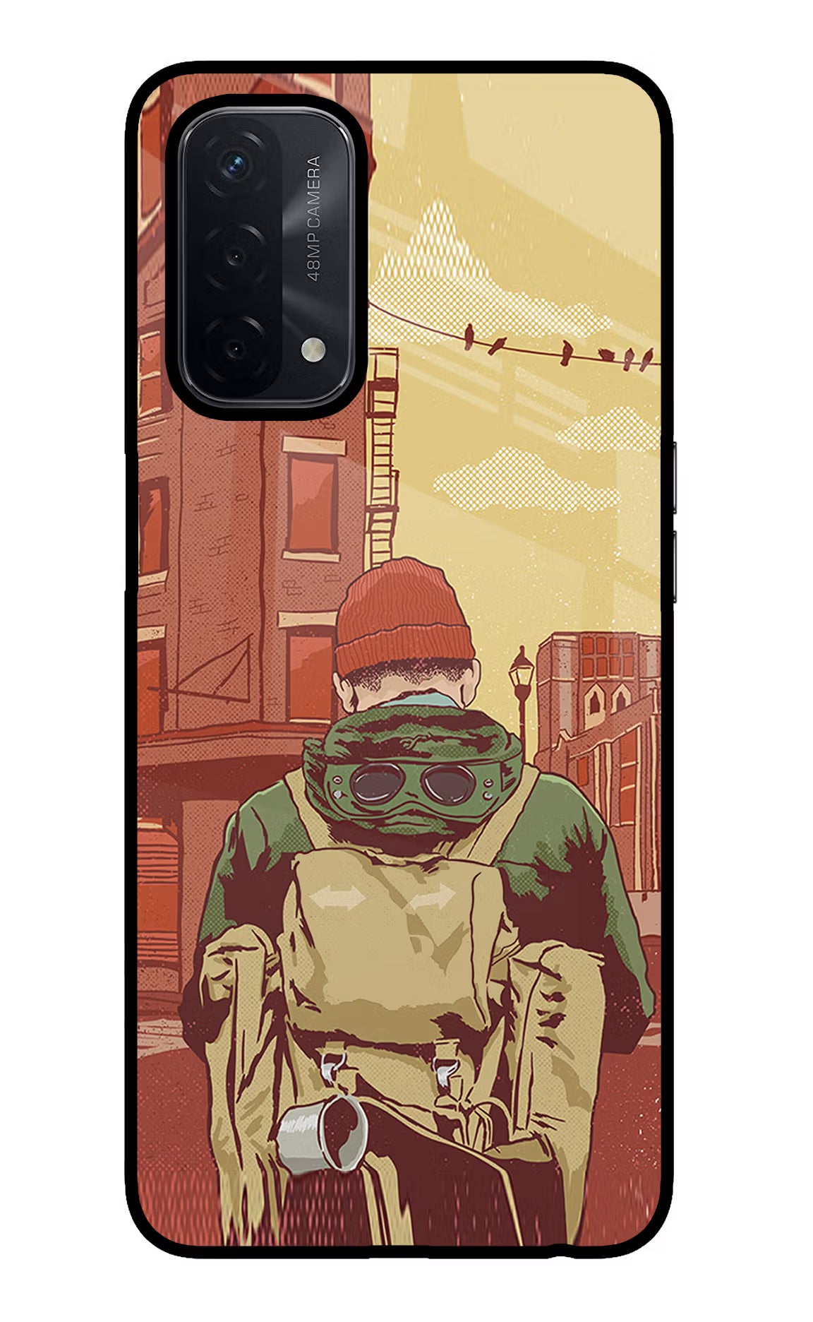 Adventurous Oppo A74 5G Back Cover - Adventurous Oppo A74 5G Glass Case Back Cover by Casekaro Adventurous Oppo A74 5G Glass Case Back Cover by Casekaro