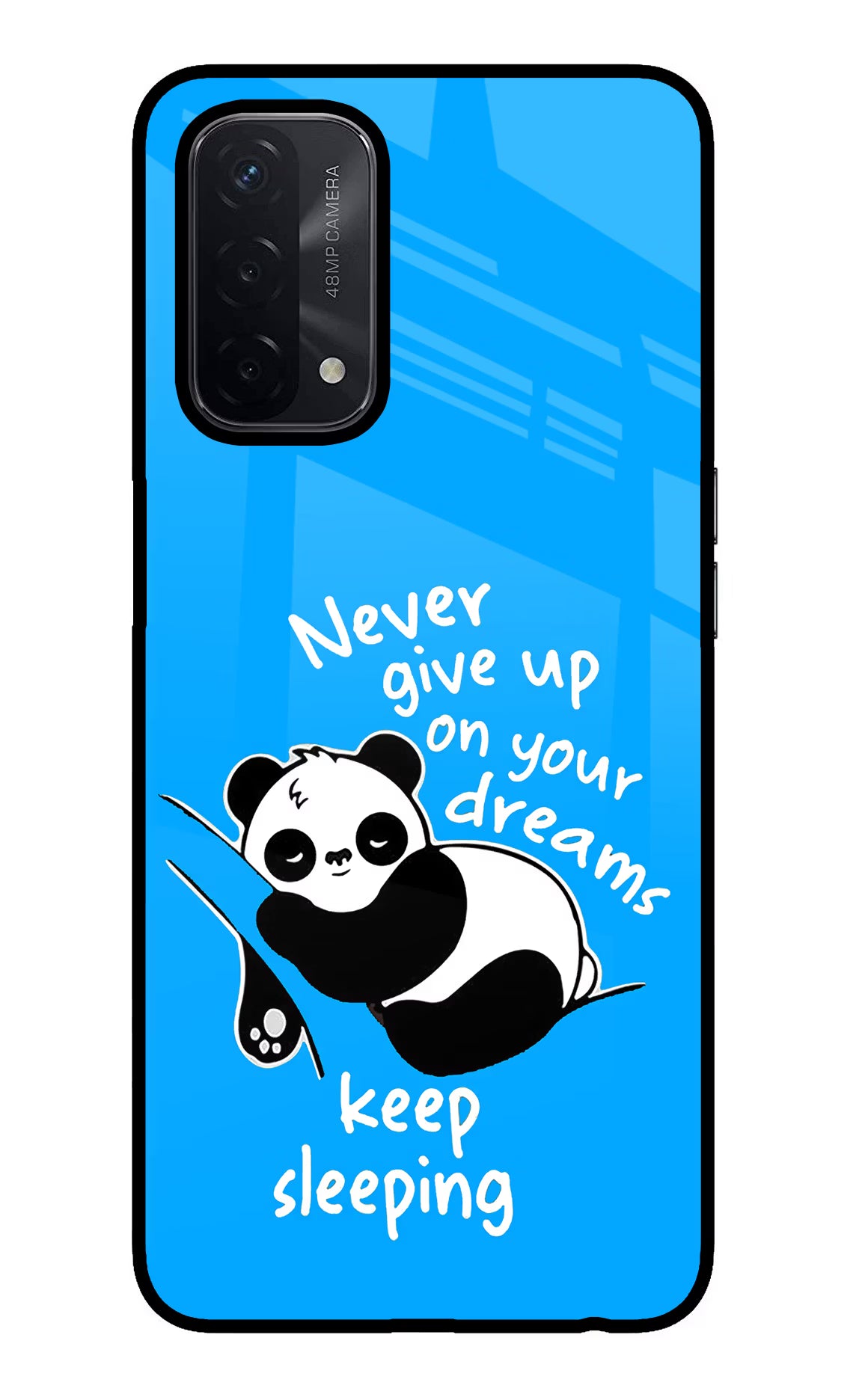 Keep Sleeping Oppo A74 5G Back Cover - Keep Sleeping Oppo A74 5G Glass Case Back Cover by Casekaro Keep Sleeping Oppo A74 5G Glass Case Back Cover by Casekaro