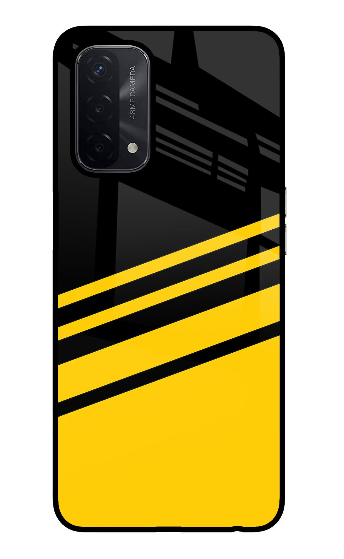 Yellow Shades Oppo A74 5G Back Cover - Yellow Shades Oppo A74 5G Glass Case Back Cover by Casekaro Yellow Shades Oppo A74 5G Glass Case Back Cover by Casekaro